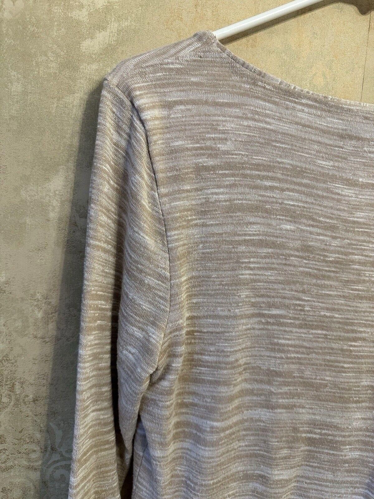 Designer White House Black Market Blouse Women's Medium Beige Size M / US 6-8 / IT 42-44 - 8 Thumbnail