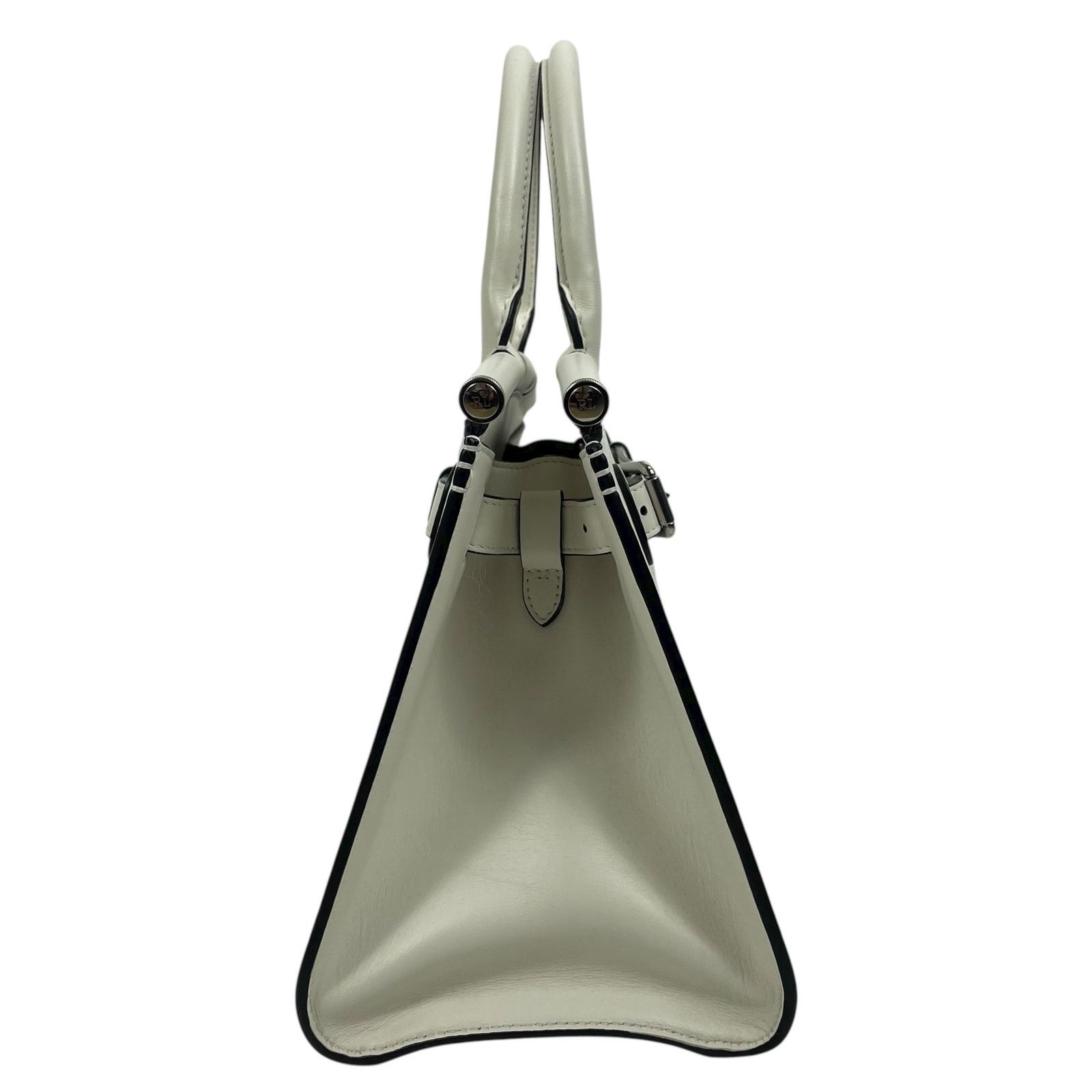 Ralph Lauren Ralph Lauren Collection RL50 Leather Medium Bag White Size ONE SIZE - 9 Thumbnail