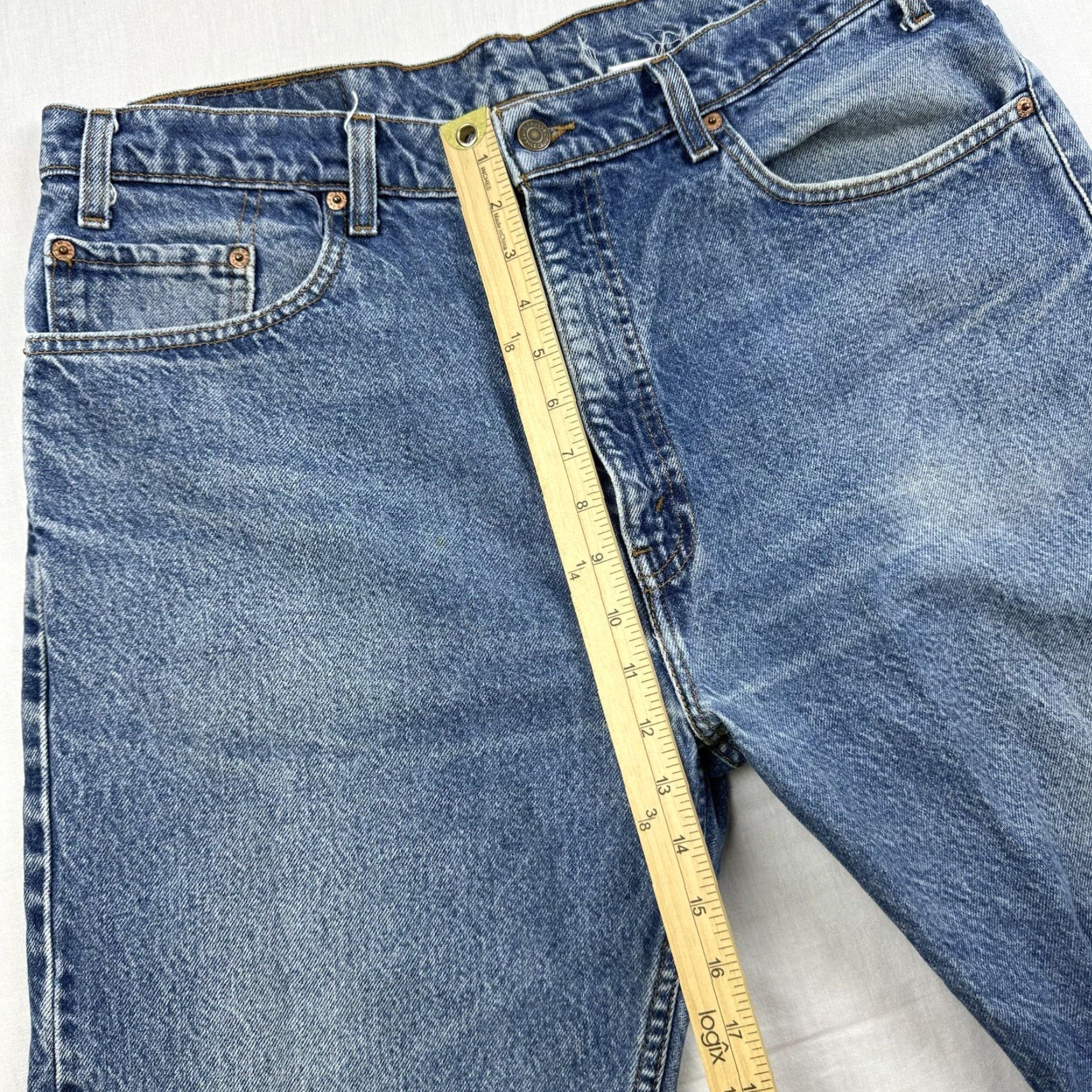 Levi's VINTAGE Levi's 505 Jeans Men 38x30 Blue Regular Straight 90s Grunge, Denim, Zip Closure Size US 38 / EU 54 - 7 Thumbnail