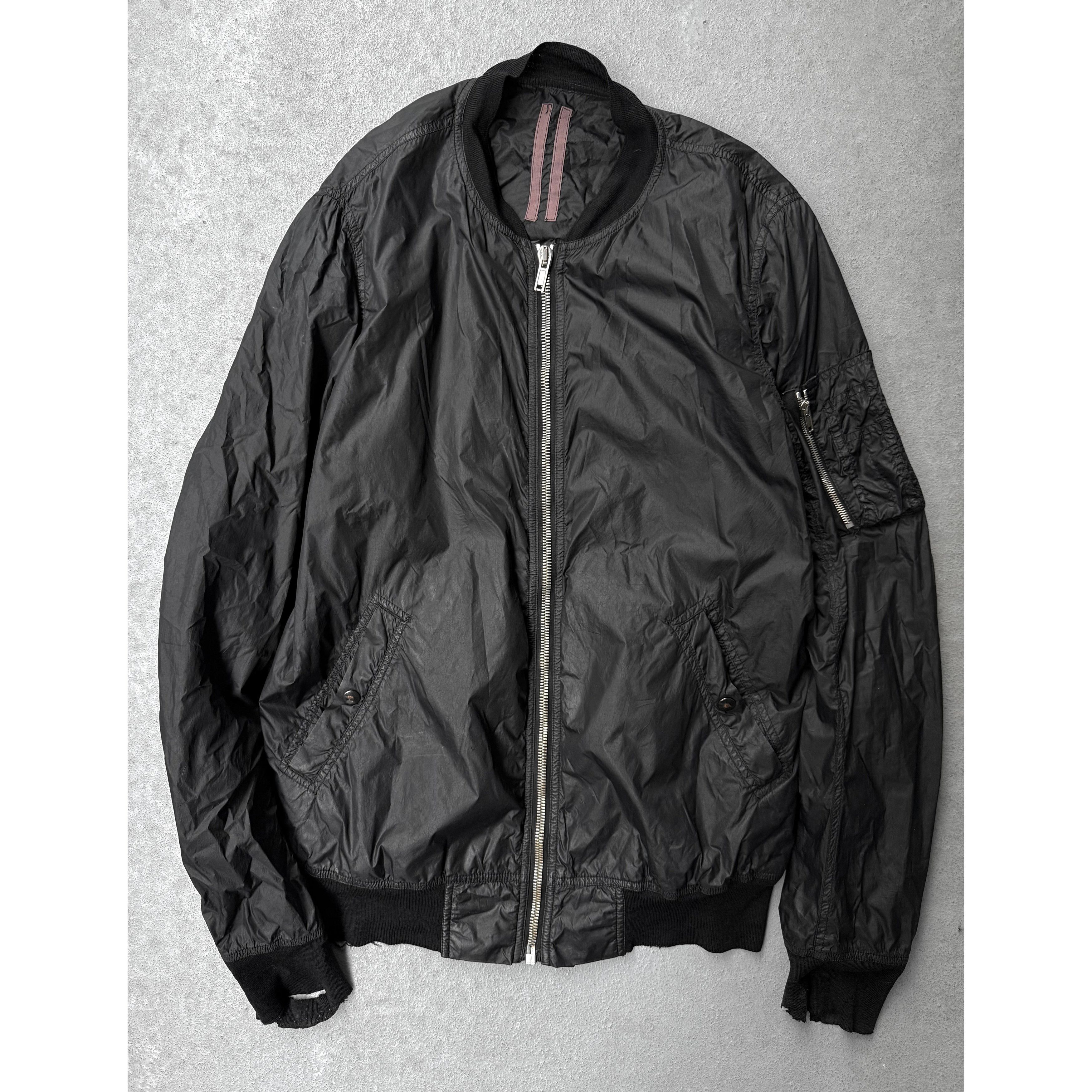 Rick Owens DRKSHDW SS15 FAUN MA-1 Flight Nylon Bomber Jacket