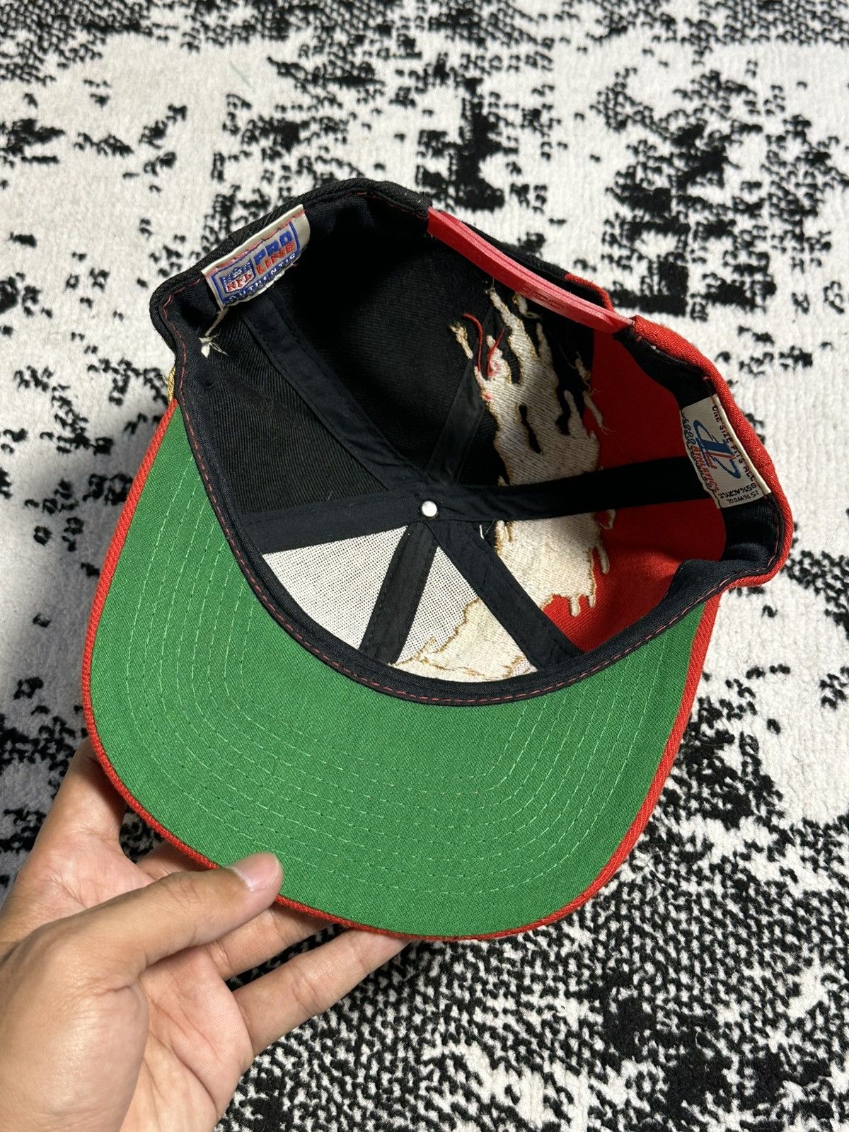 Logo Athletic Vintage NFL San Francisco 49ers Blackdome Splash 90s Hat Size ONE SIZE - 6 Thumbnail