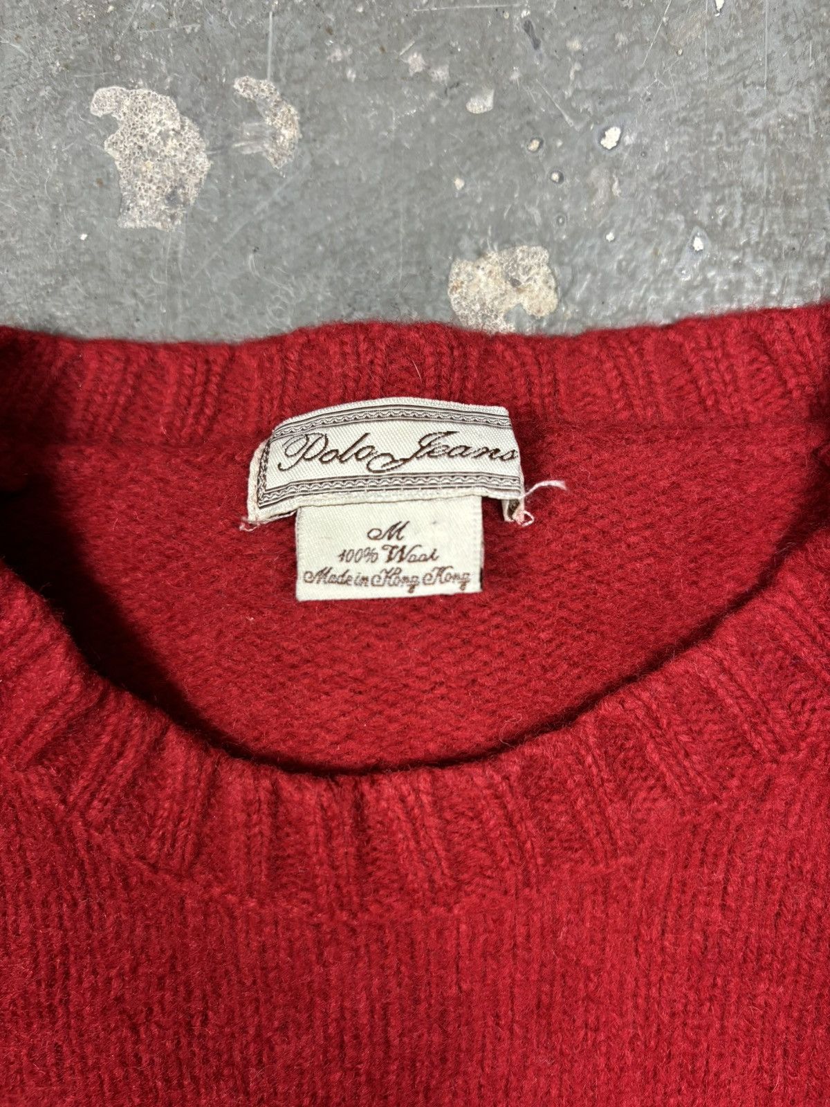 Polo Ralph Lauren Vintage Polo Jeans Ralph Lauren Flag Sweater 100% Wool Red Size XS / US 0-2 / IT 36-38 - 3 Thumbnail