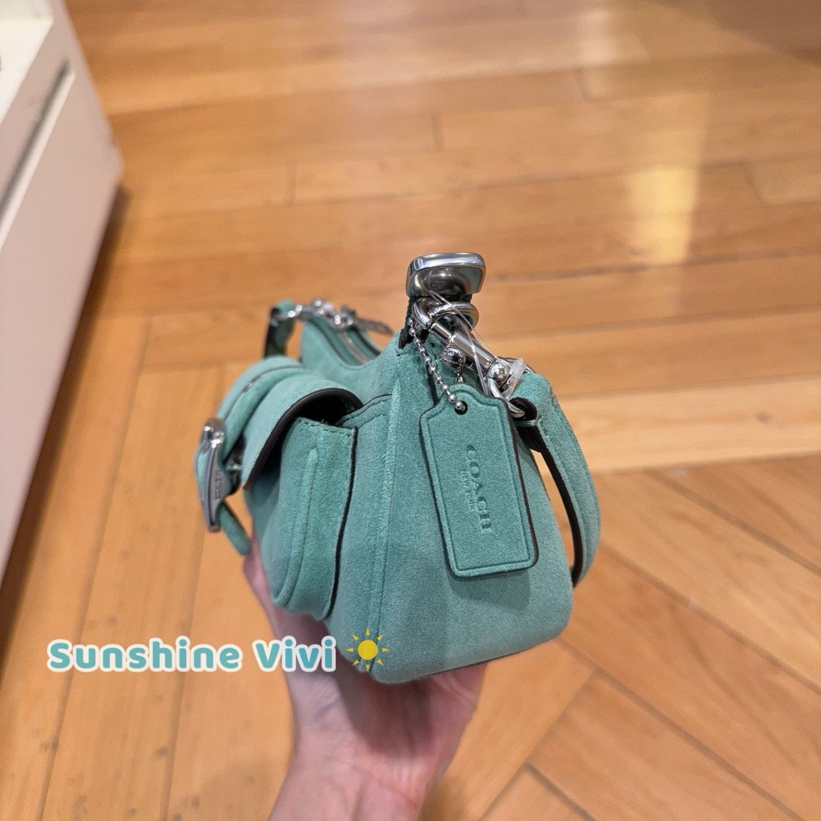 Coach NWT Coach Ashton Mini Shoulder Bag Suede Leather CDB12 mint Size ONE SIZE - 4 Thumbnail