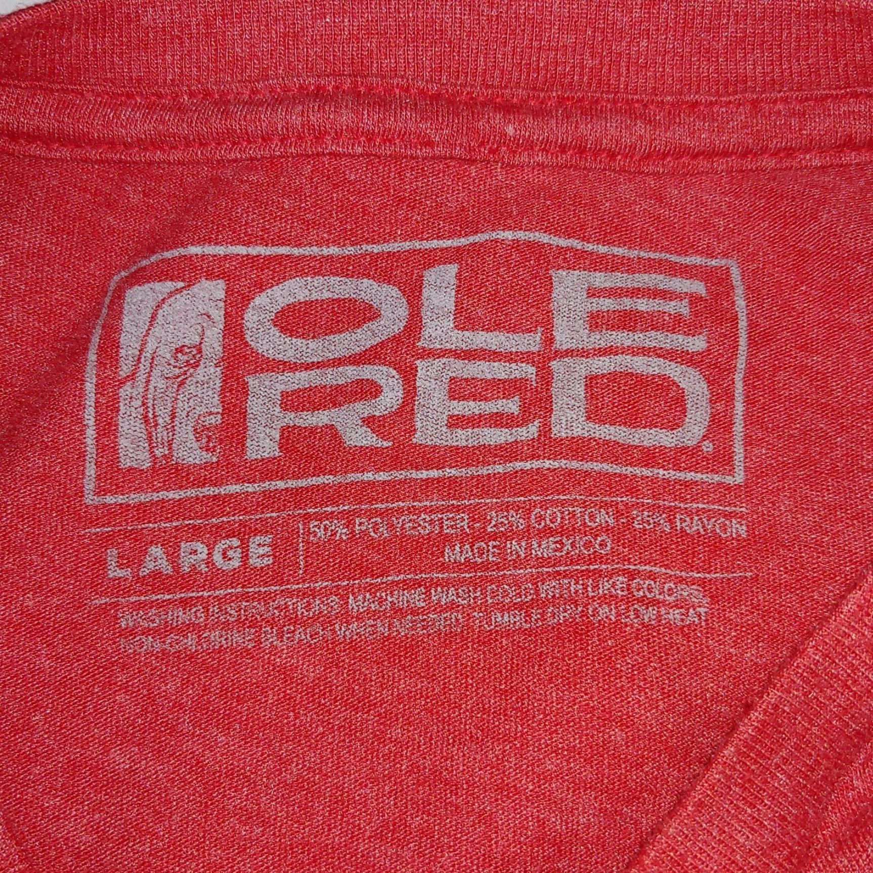 Avenue Ole Red Nashville Tennessee Shirt Large Red Crew Neck Cotton Blend Jersey Tee Men Music Size US L / EU 52-54 / 3 - 3 Thumbnail