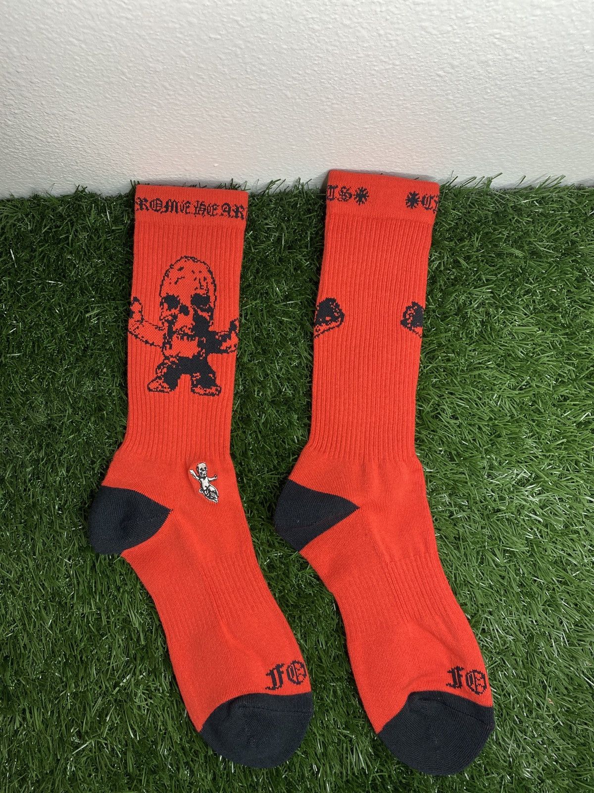 Chrome heart socks