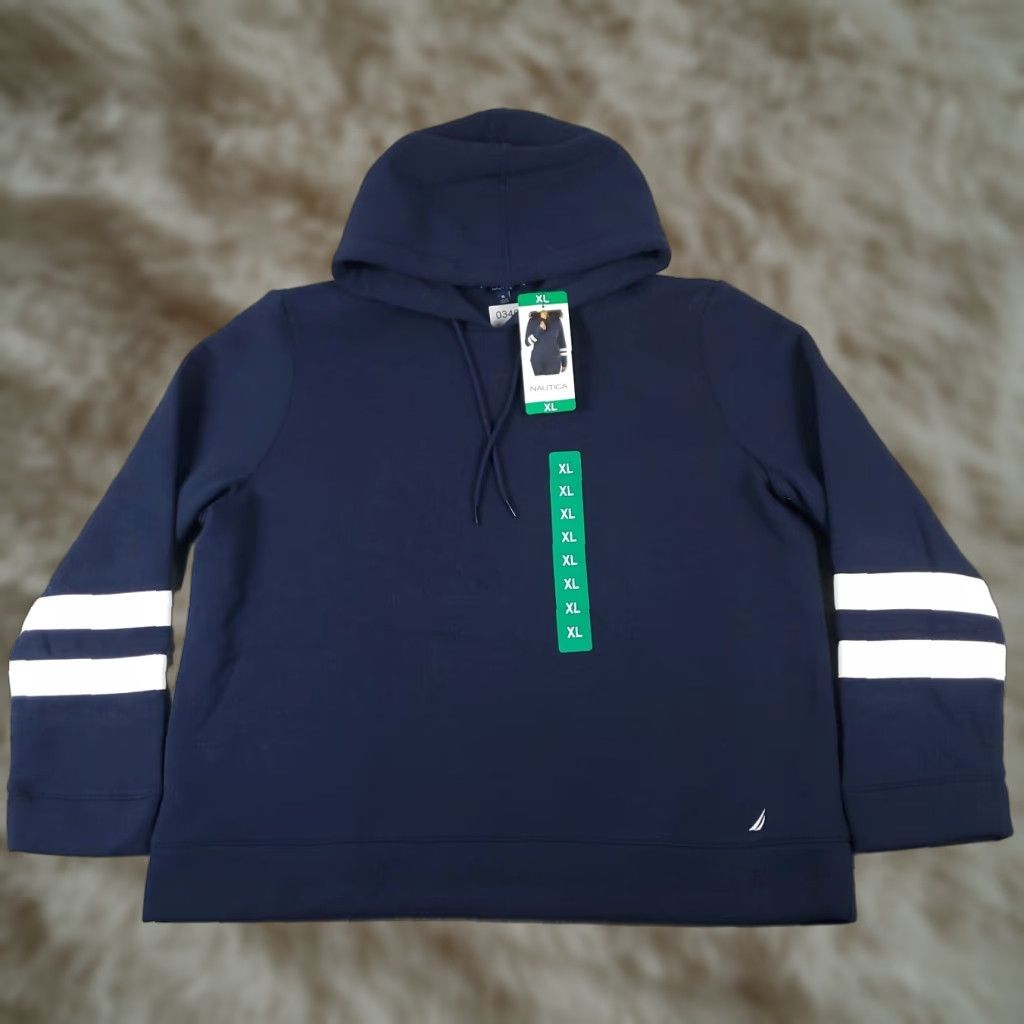 Nautica Nautica Sweater Womens Size XL Blue Pullover Hoodie Sweatshirt Ladies Size XL / US 12-14 / IT 48-50 - 1 Thumbnail