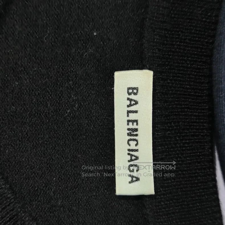 Balenciaga Balenciaga Wool Knit Logo Round Neck Sweatshirt Size US S / EU 44-46 / 1 - 4 Thumbnail