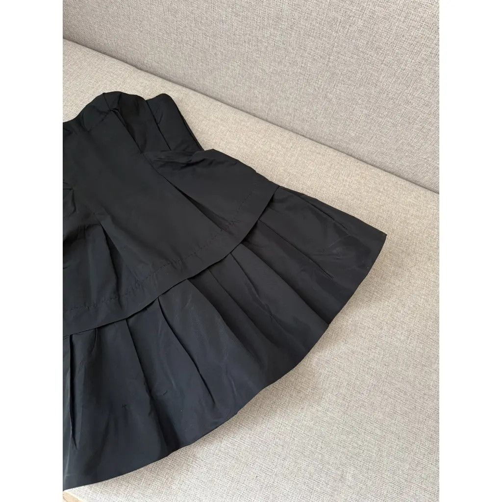Miu Miu MIU MIU Women's Black Strapless Mini Dress Size IT38 Size XS / US 0-2 / IT 36-38 - 4 Thumbnail