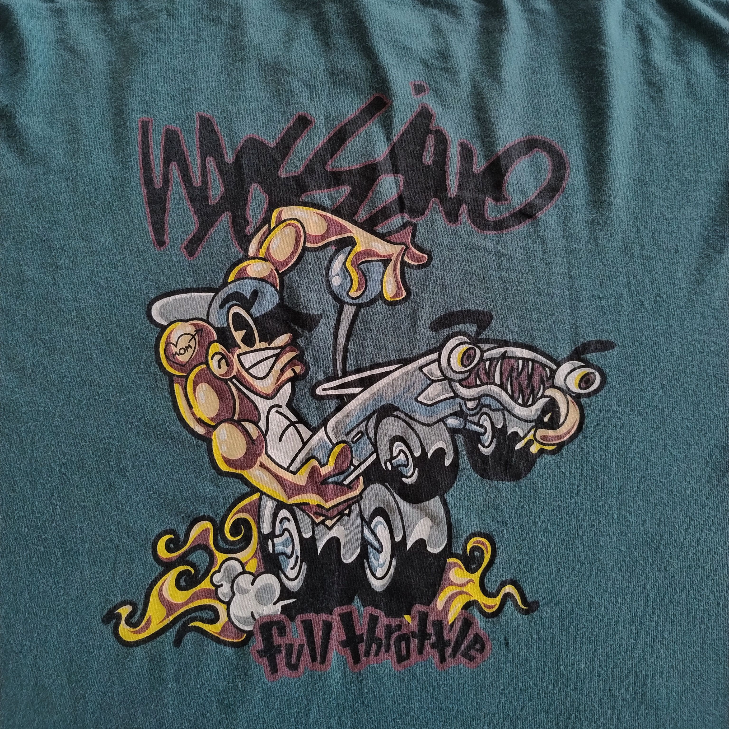Mossimo × Vintage Vintage Mossimo Full Throttle Low Rider Cholo Jnco Style Tee Size US XXL / EU 58 / 5 - 2 Thumbnail