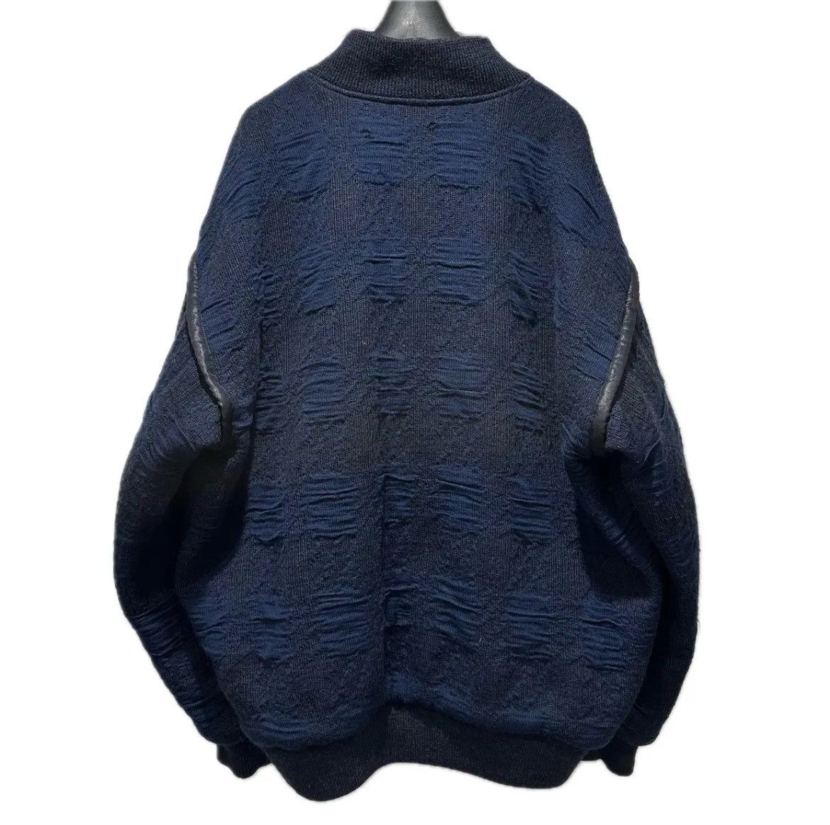 Issey Miyake 1980's ISSEY MIYAKE MEN Reversible Knit Bomber Size US L / EU 52-54 / 3 - 5 Thumbnail