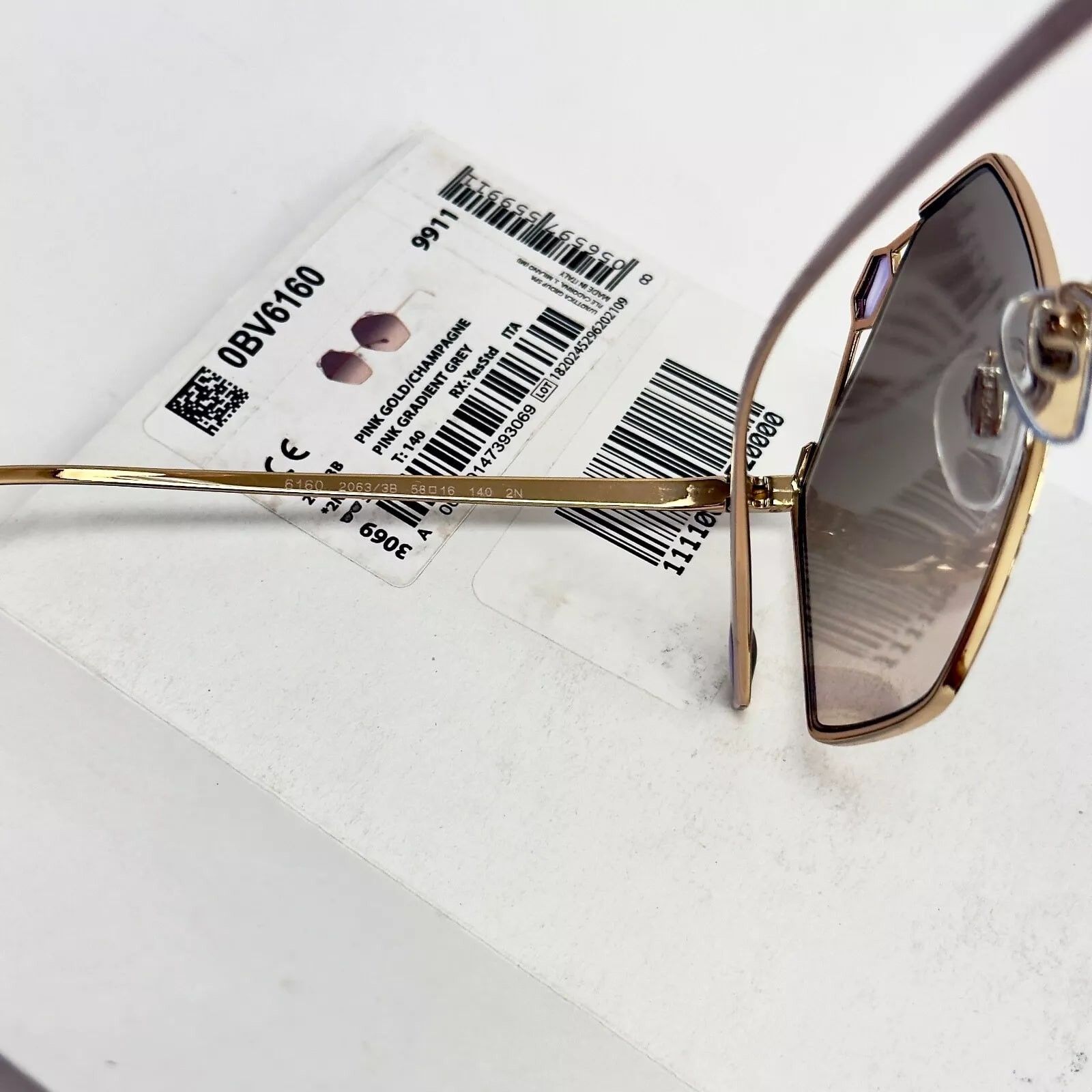Bvlgari BVLGARI SERPENTEYES BV6160 Pink Enamel Jewel Sunglasses 6160 Size ONE SIZE - 7 Thumbnail
