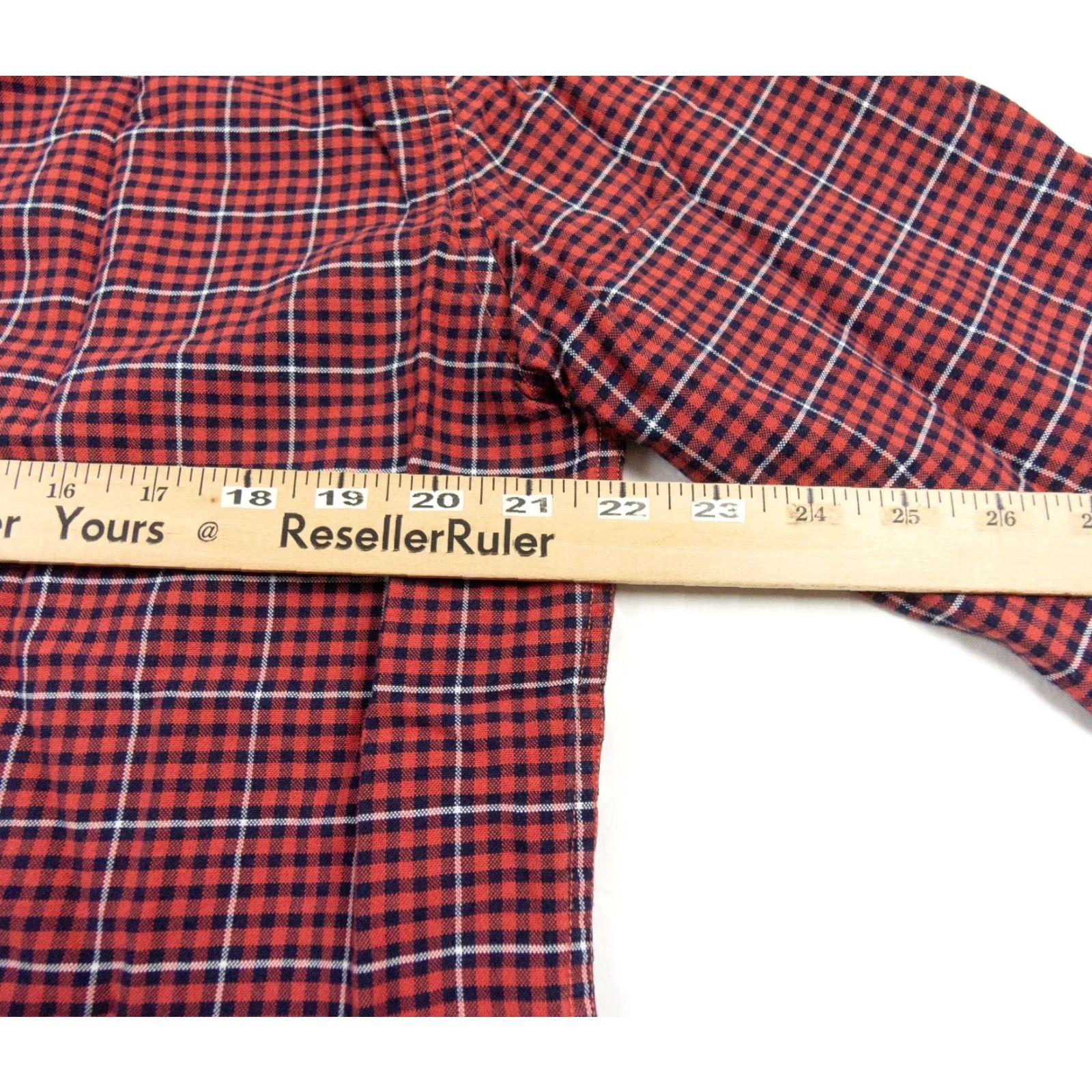 J.Crew J.CREW Shirt Adult Large Red Oxford Button-Up Long Sleeve Check Cotton Preppy Mens Size US L / EU 52-54 / 3 - 7 Thumbnail