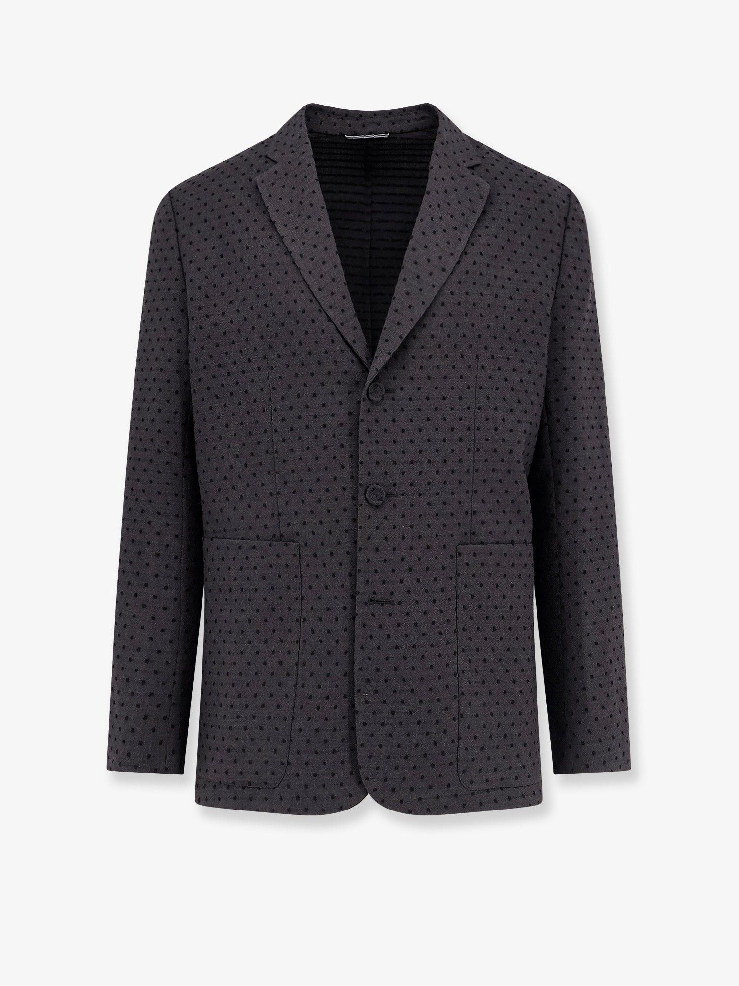 Dior Polka-Dots Virgin Wool And Alpaca Jacquard Blazer Size US M / EU 48-50 / 2 - 1 Thumbnail