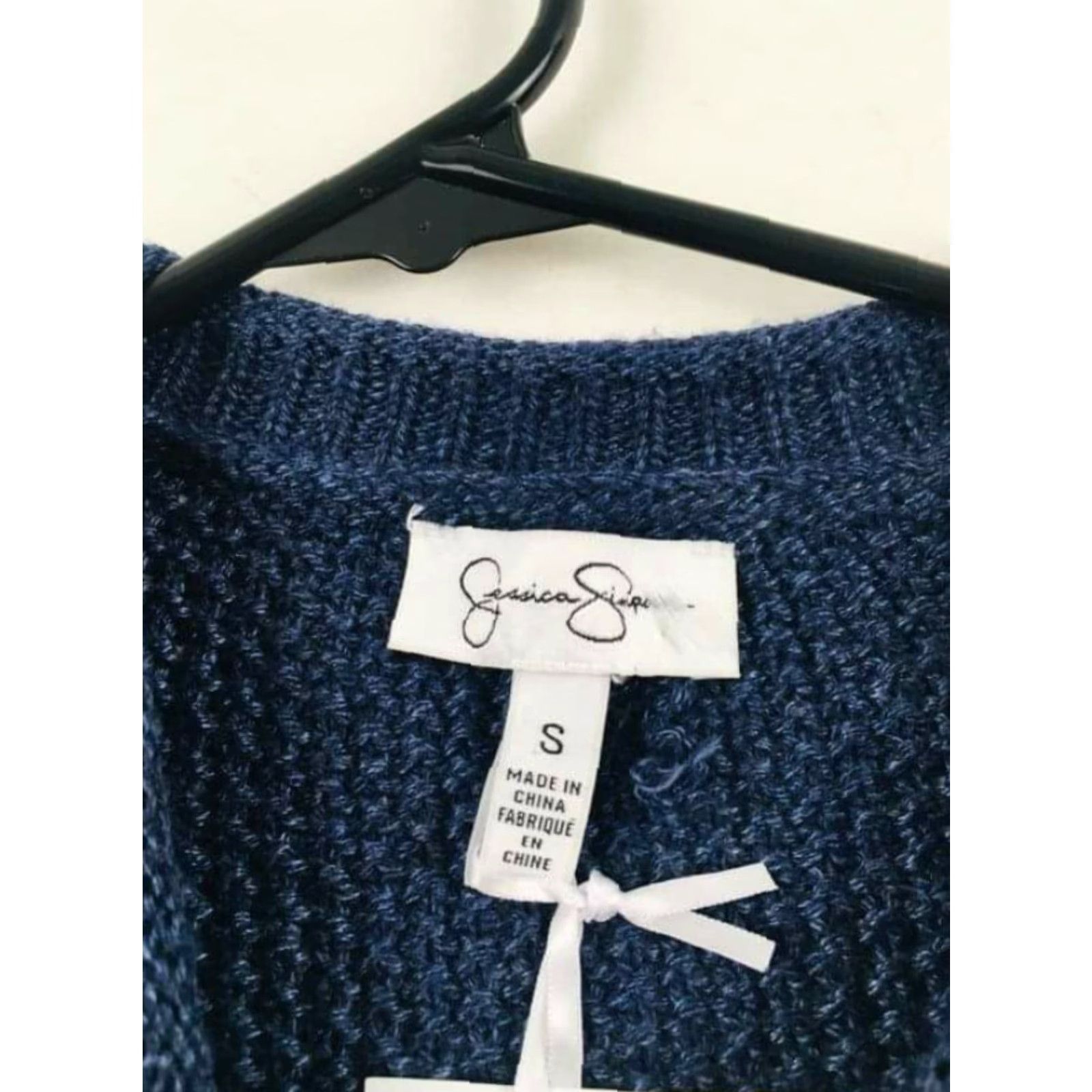 Jessica Simpson Jessica Simpson Sweater Women’s Size Small Navy Blue Round Neck Ribbed Cuff NEW Womens Size Small Navy Blue Sweater Size S / US 4 / IT 40 - 4 Thumbnail