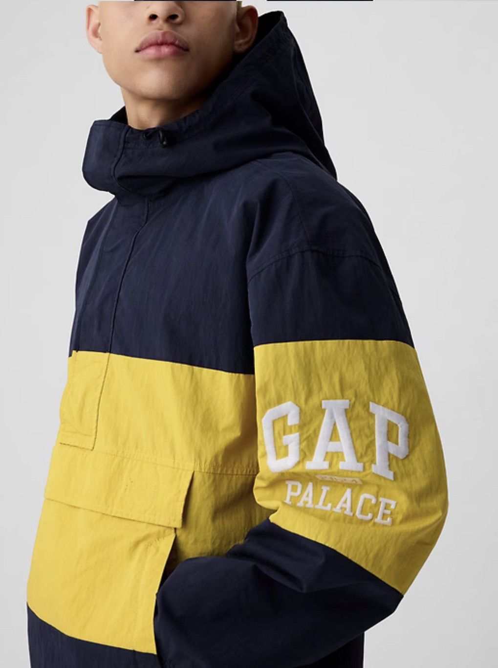 Palace x Gap Windbreaker Jacket Blue/Yellow M Palace Gap