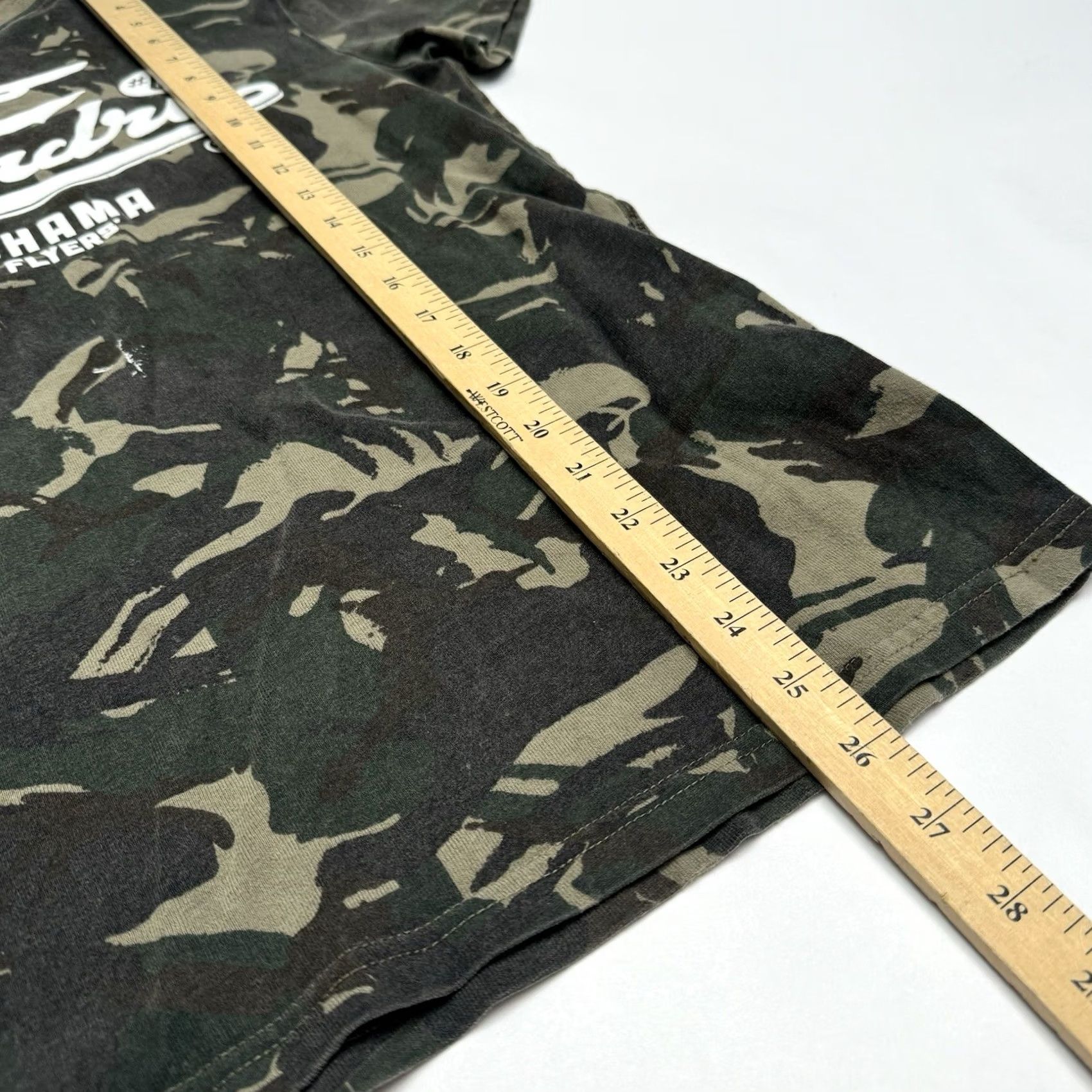 Superdry Superdry Mens Medium Green Army Military Camo Yokohama High Flyers Graphic Shirt Size US M / EU 48-50 / 2 - 6 Thumbnail