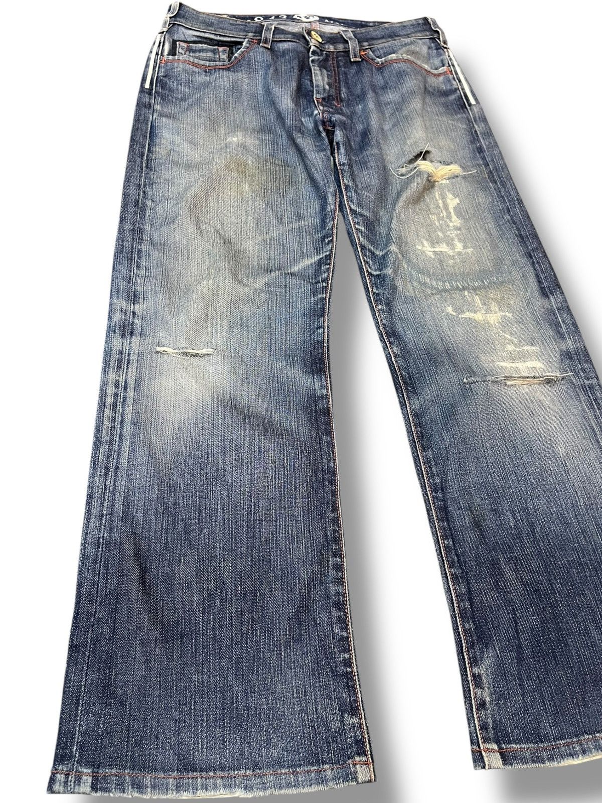 Notify Vintage Notify Baggy Wide Leg Distressed Denim Size US 31 - 3 Thumbnail