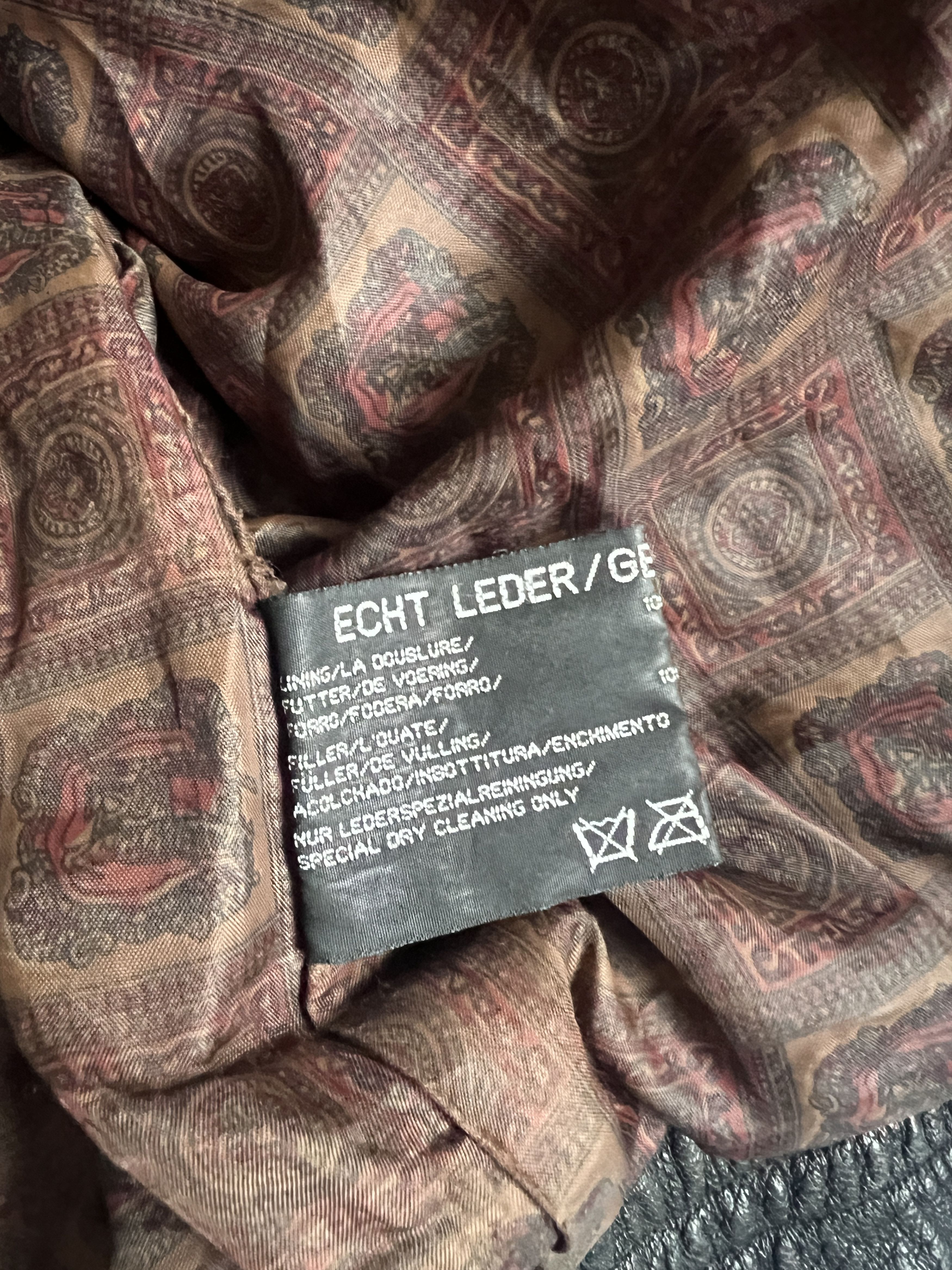 Vintage Vintage genius leather jacket aviator echt leder Size US L / EU 52-54 / 3 - 12 Thumbnail