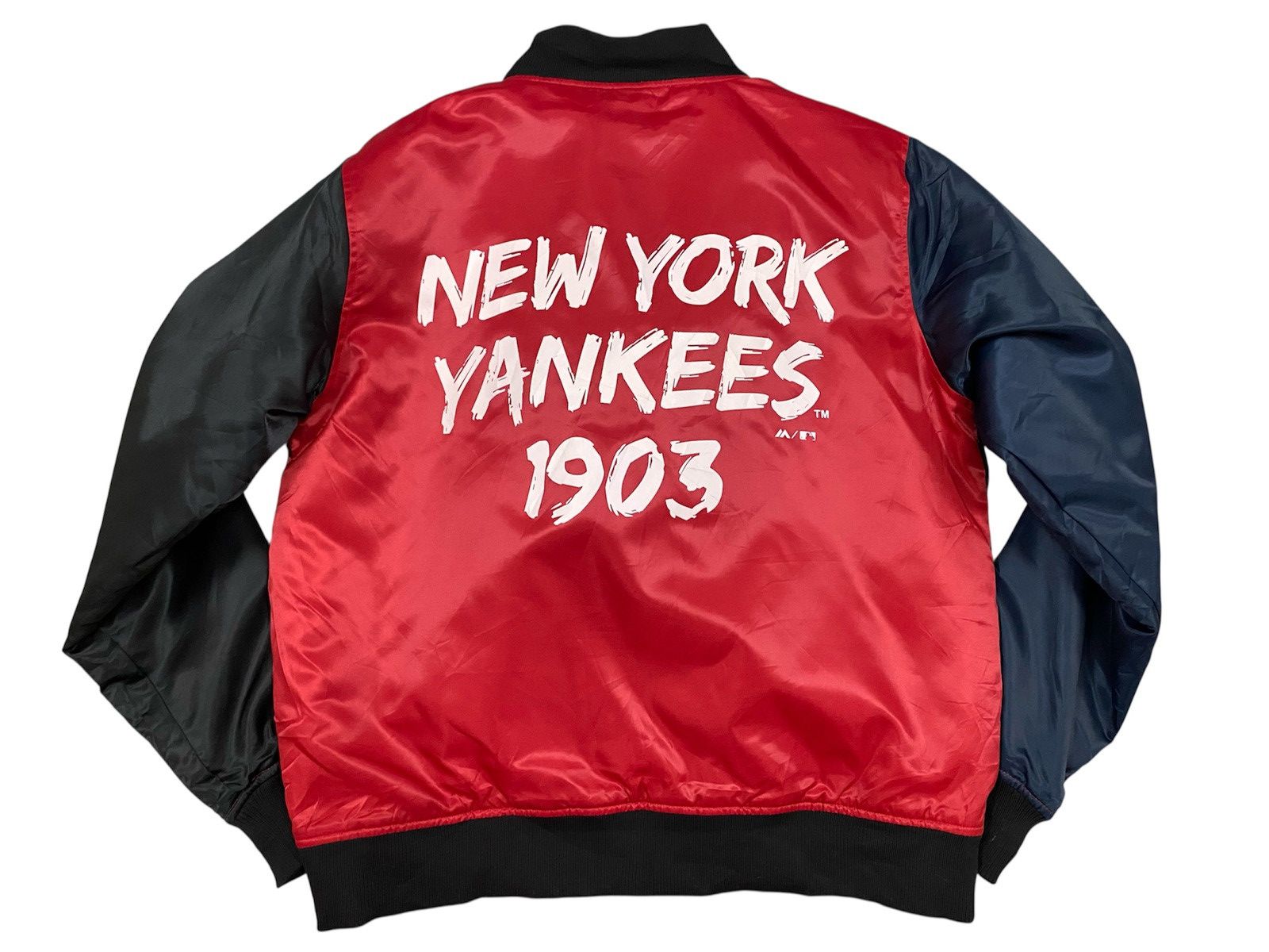 MLB Majestic New York Yankees Satin Stadium Jacket MLB Size US M / EU 48-50 / 2 - 2 Thumbnail
