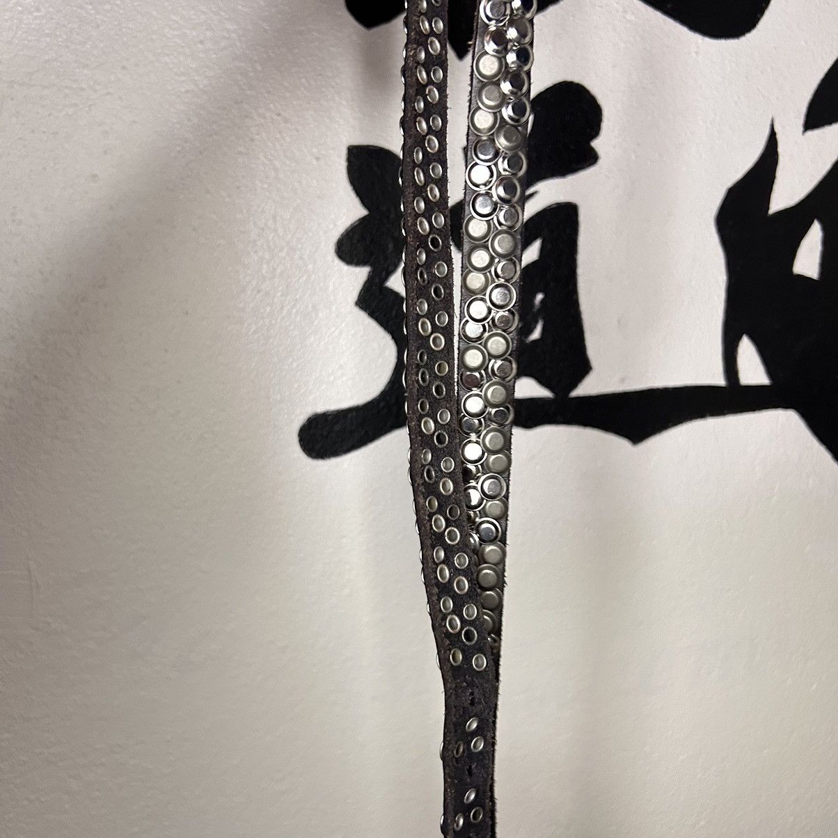 Affliction × Vintage Studded Skinny Leather Belt Vintage Size ONE SIZE - 4 Thumbnail