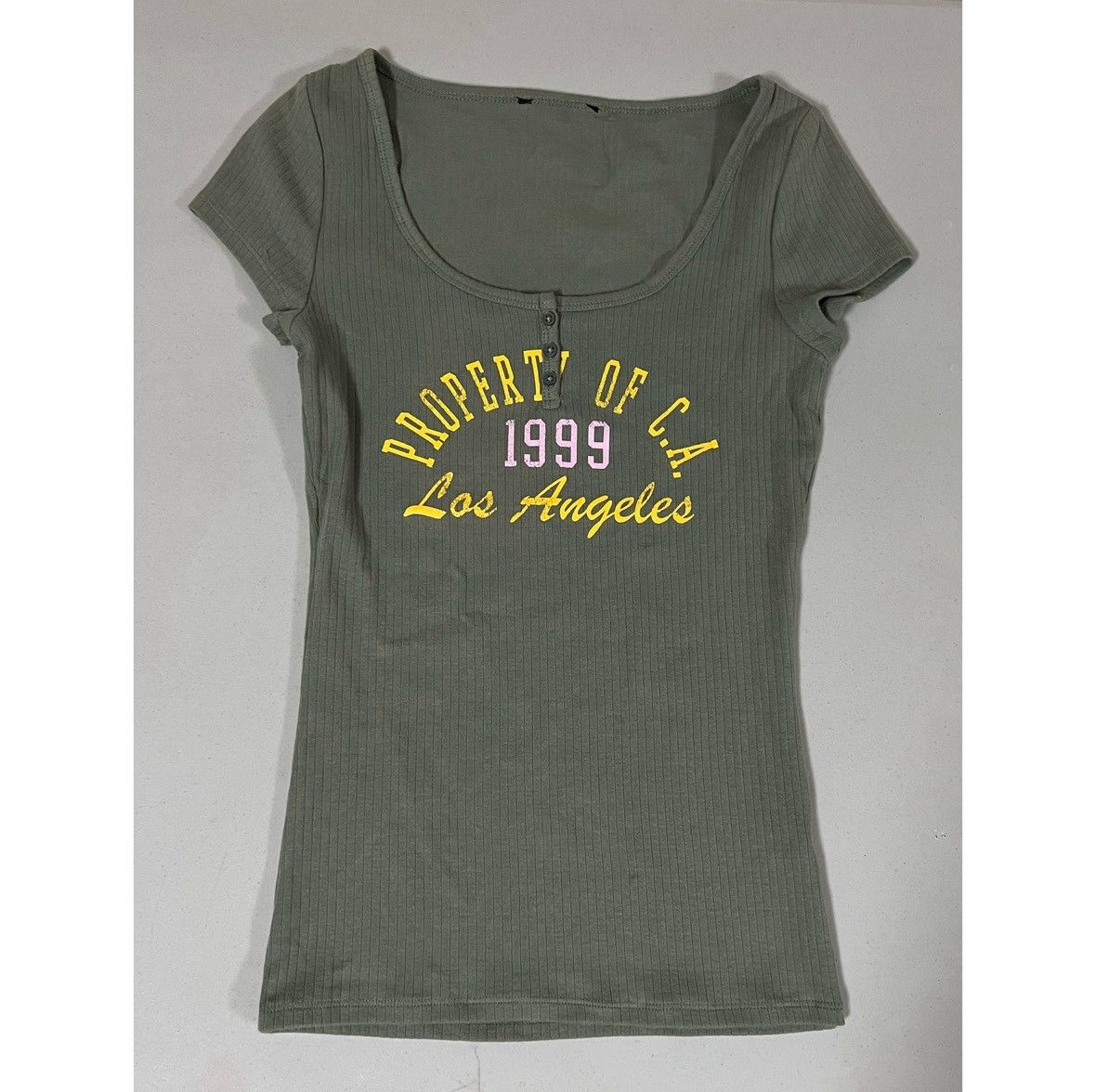Vintage ‘Property of C.A. Los Angeles’ Graphic Tee Shirt Top Size S✨ Size S / US 4 / IT 40 - 2 Thumbnail