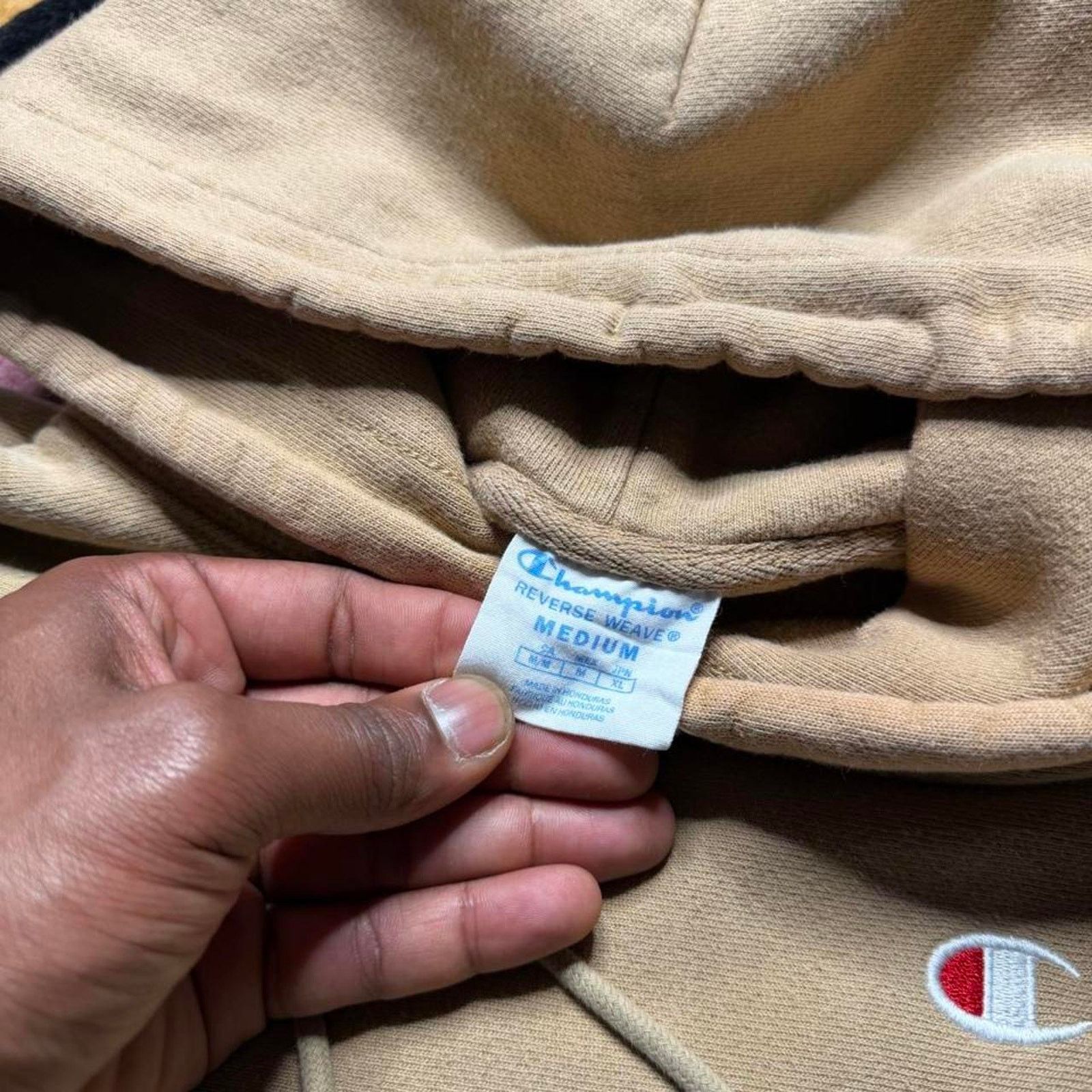 Champion Champion Reverse Weave Pullover Hoodie Size Medium Tan Size US M / EU 48-50 / 2 - 4 Thumbnail