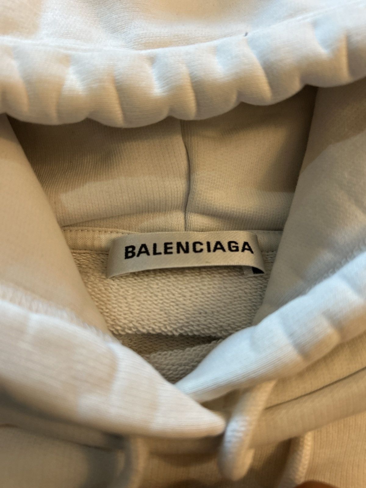 Balenciaga WHITE BALENCIAGA HOODIE Size US M / EU 48-50 / 2 - 5 Thumbnail