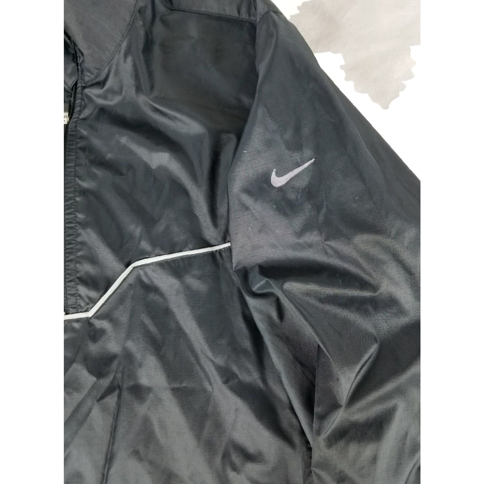 Nike Nike Air Running Light Windbreaker Jacket Pullover Reflective Black Mens M Size US M / EU 48-50 / 2 - 4 Thumbnail