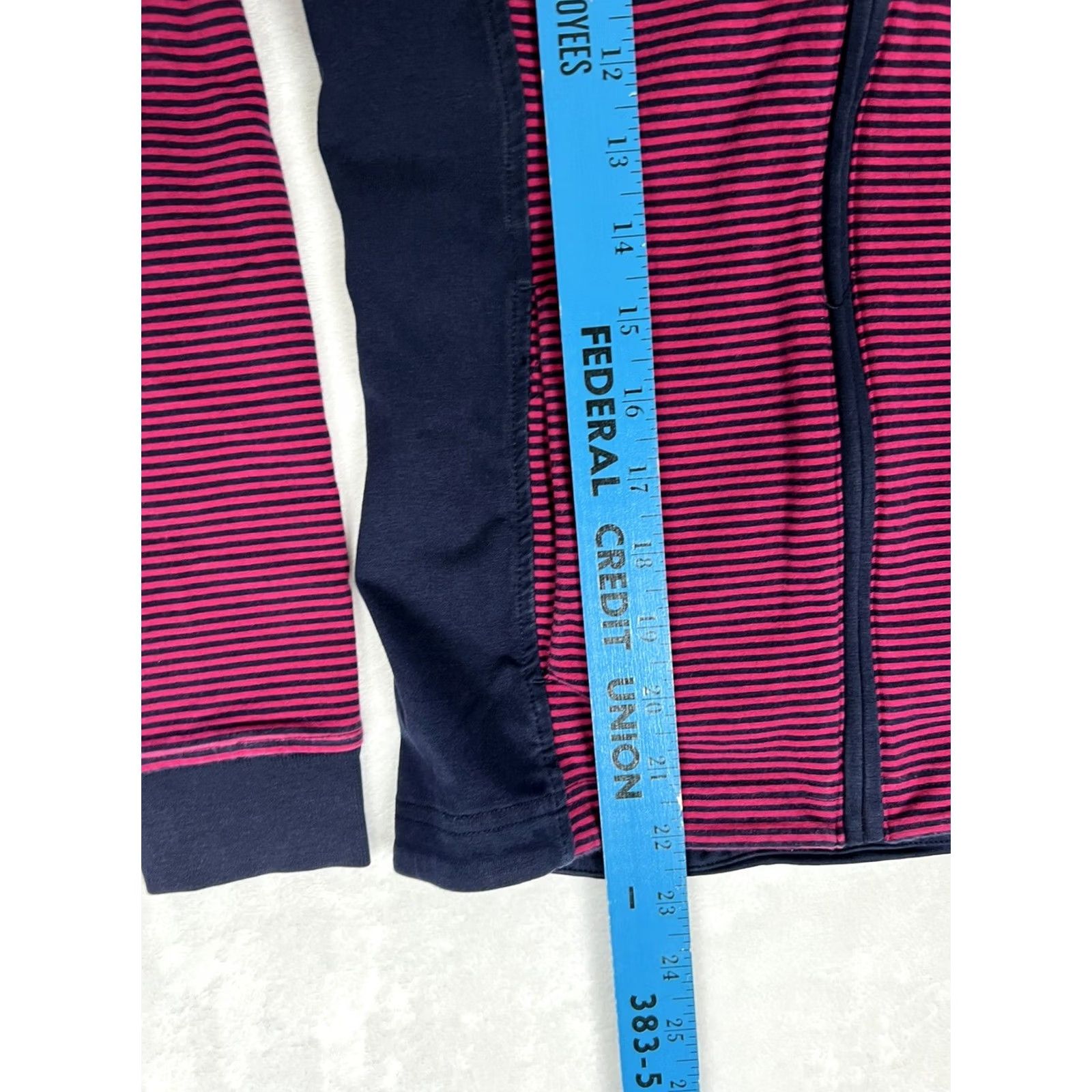 Ralph Lauren Lauren Ralph Lauren Active Track Jacket Women XS Full Zip Purple Striped Size XS / US 0-2 / IT 36-38 - 4 Thumbnail