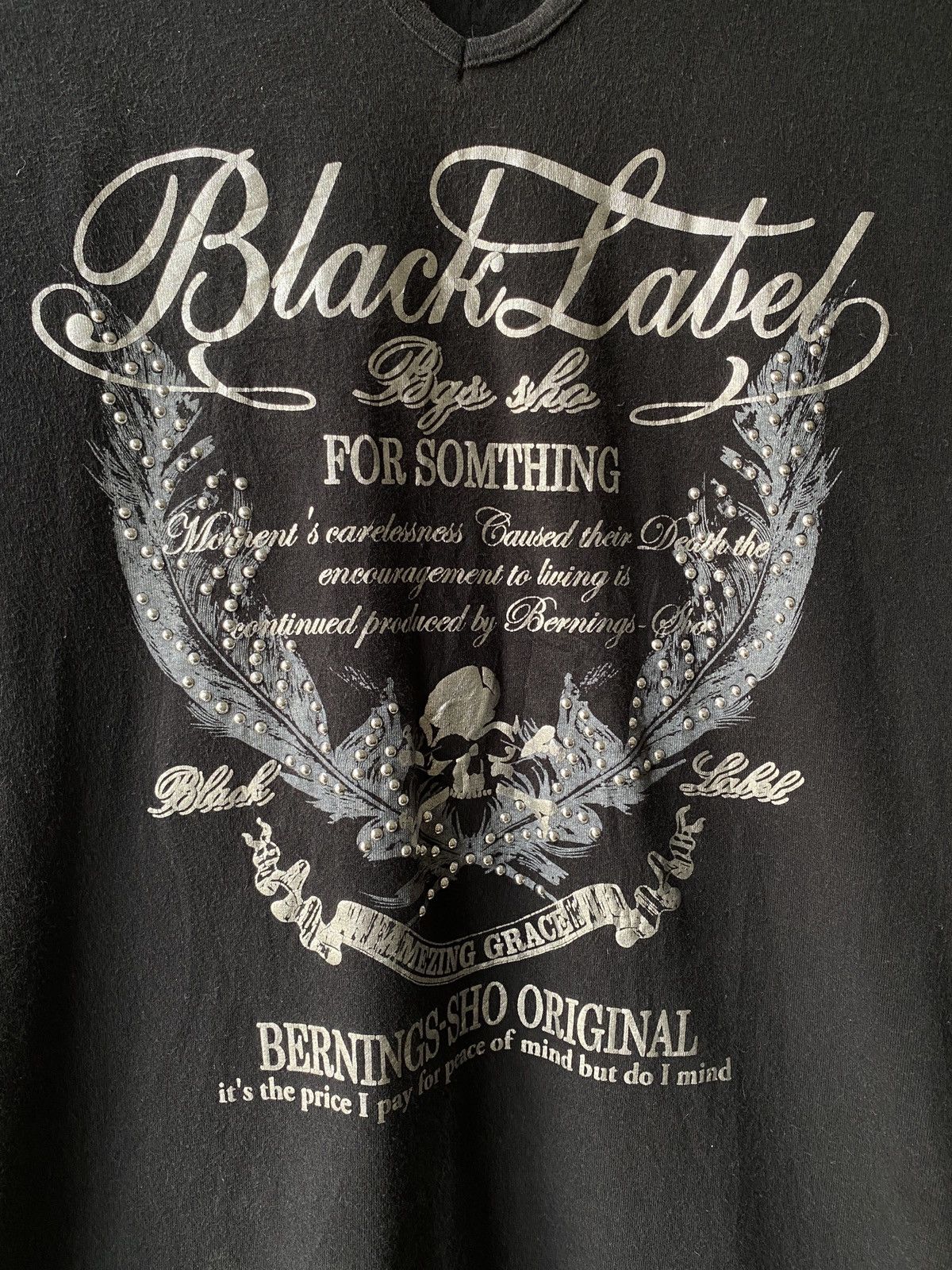 Japanese Brand Bernings-sho Black Label Gothic Punk Design Shirt Size US XS / EU 42 / 0 - 4 Thumbnail