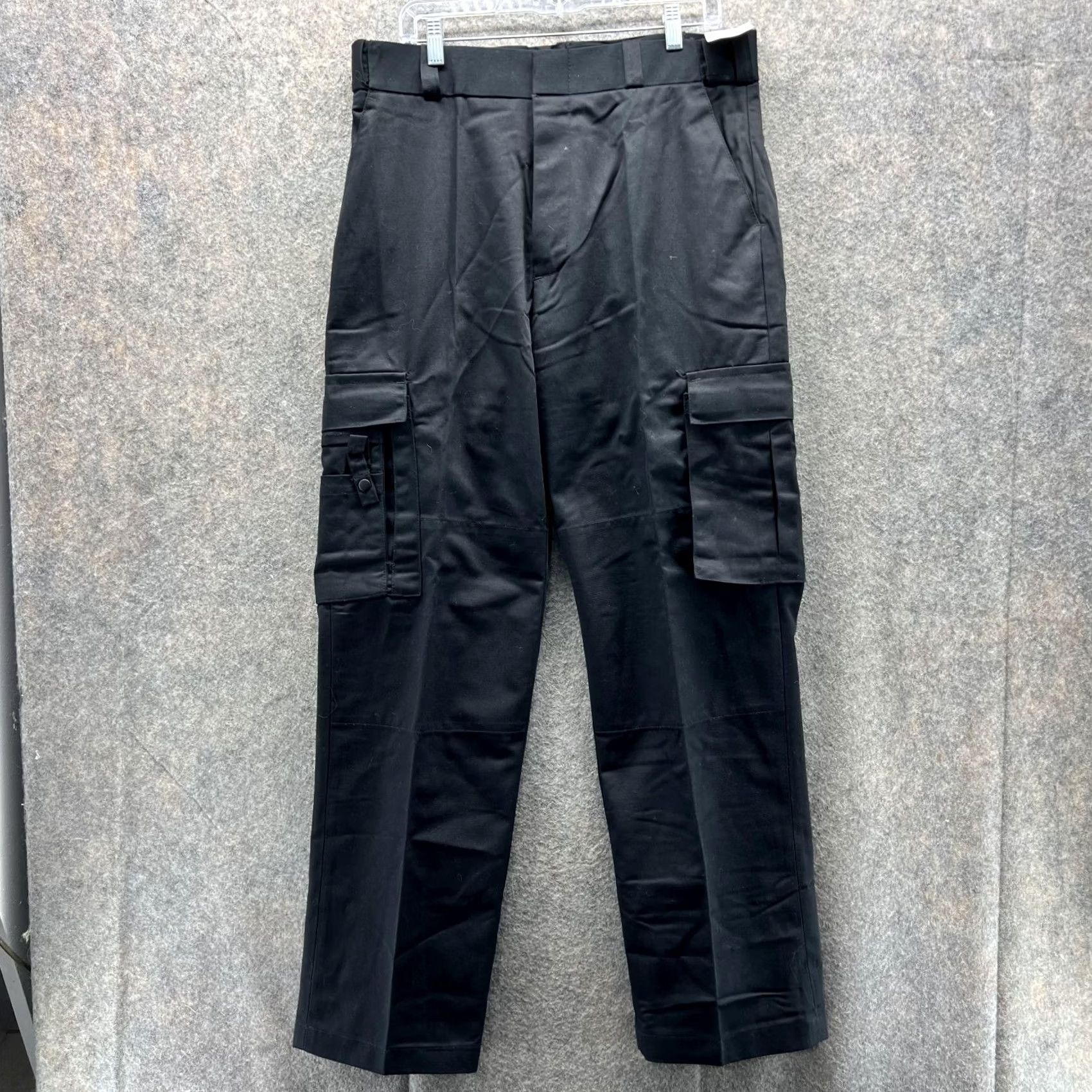 Vintage Tact Squad Pants Men 34 Reg Black Polyester Cargo Pocket Straight Leg Casual Police? Size US 34 / EU 50 - 2 Thumbnail