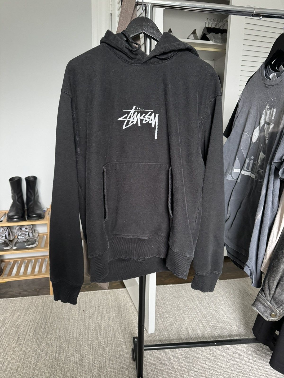 Stussy Black Stussy Hoodie | Grailed