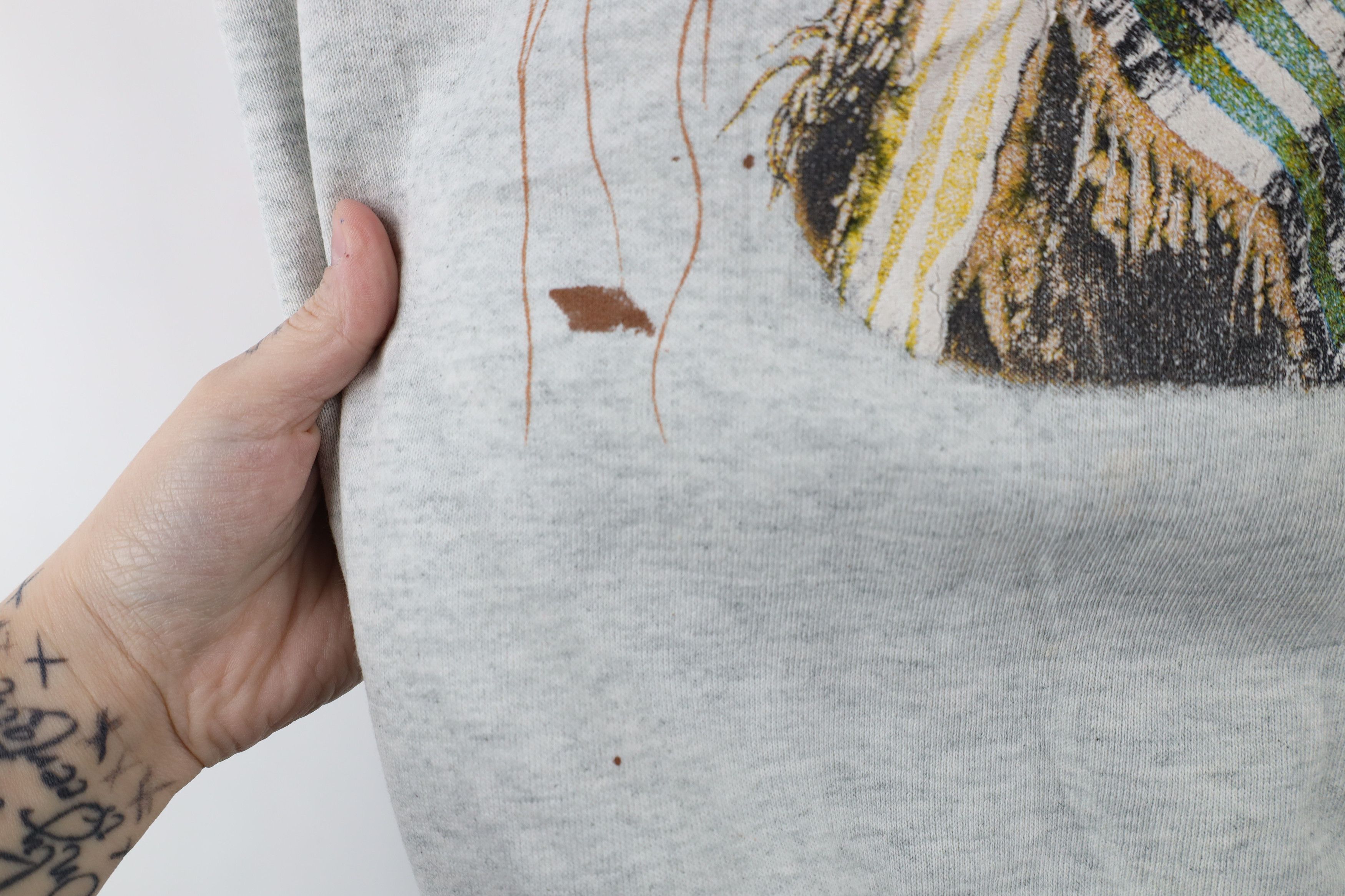 Vintage Vintage 90s Streetwear American Indian Sweatshirt USA Size L / US 10 / IT 46 - 7 Thumbnail