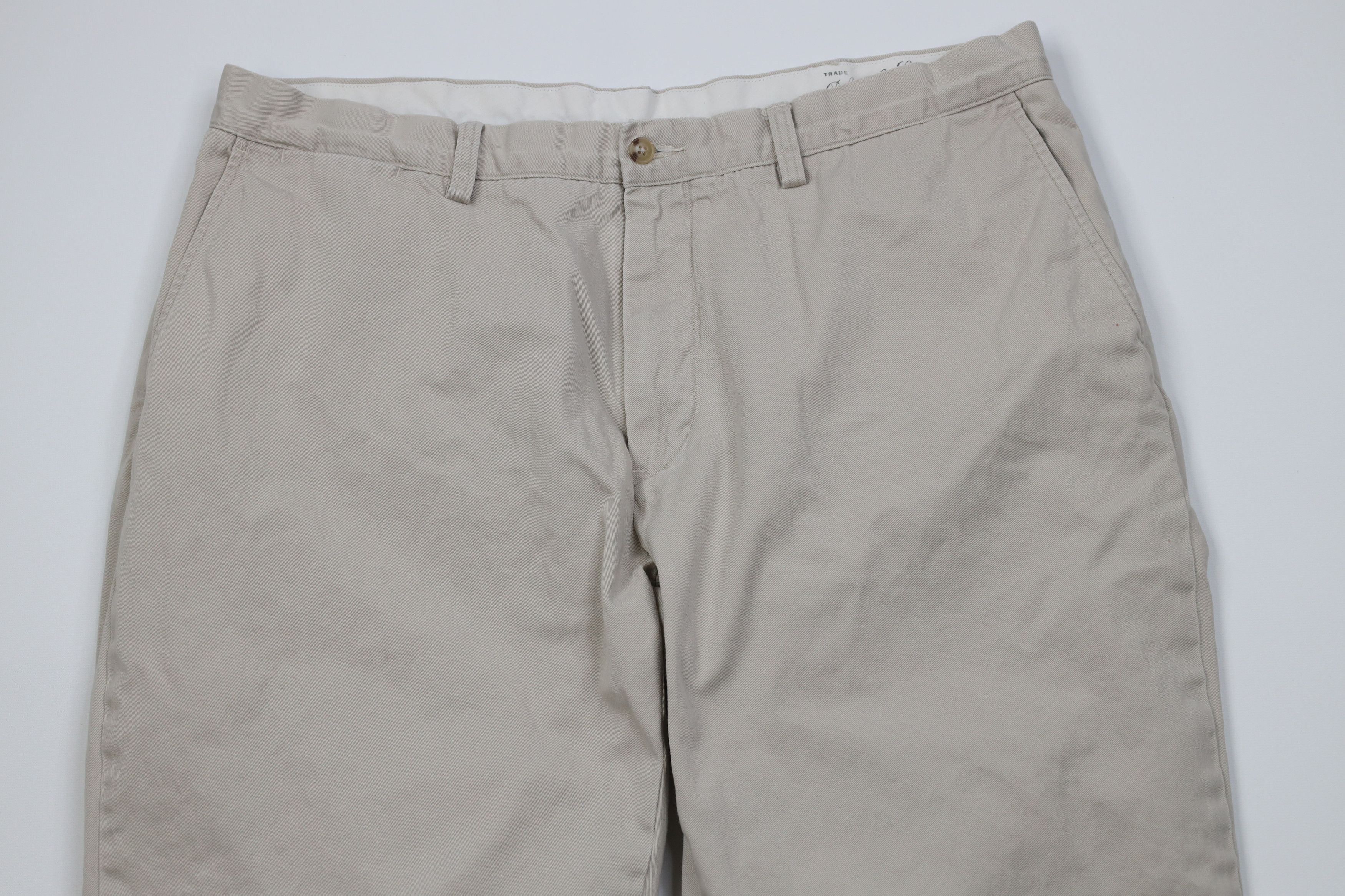 Polo Ralph Lauren Vintage Ralph Lauren Fit Wide Leg Chino Pants Beige Cotton Size US 38 / EU 54 - 2 Thumbnail