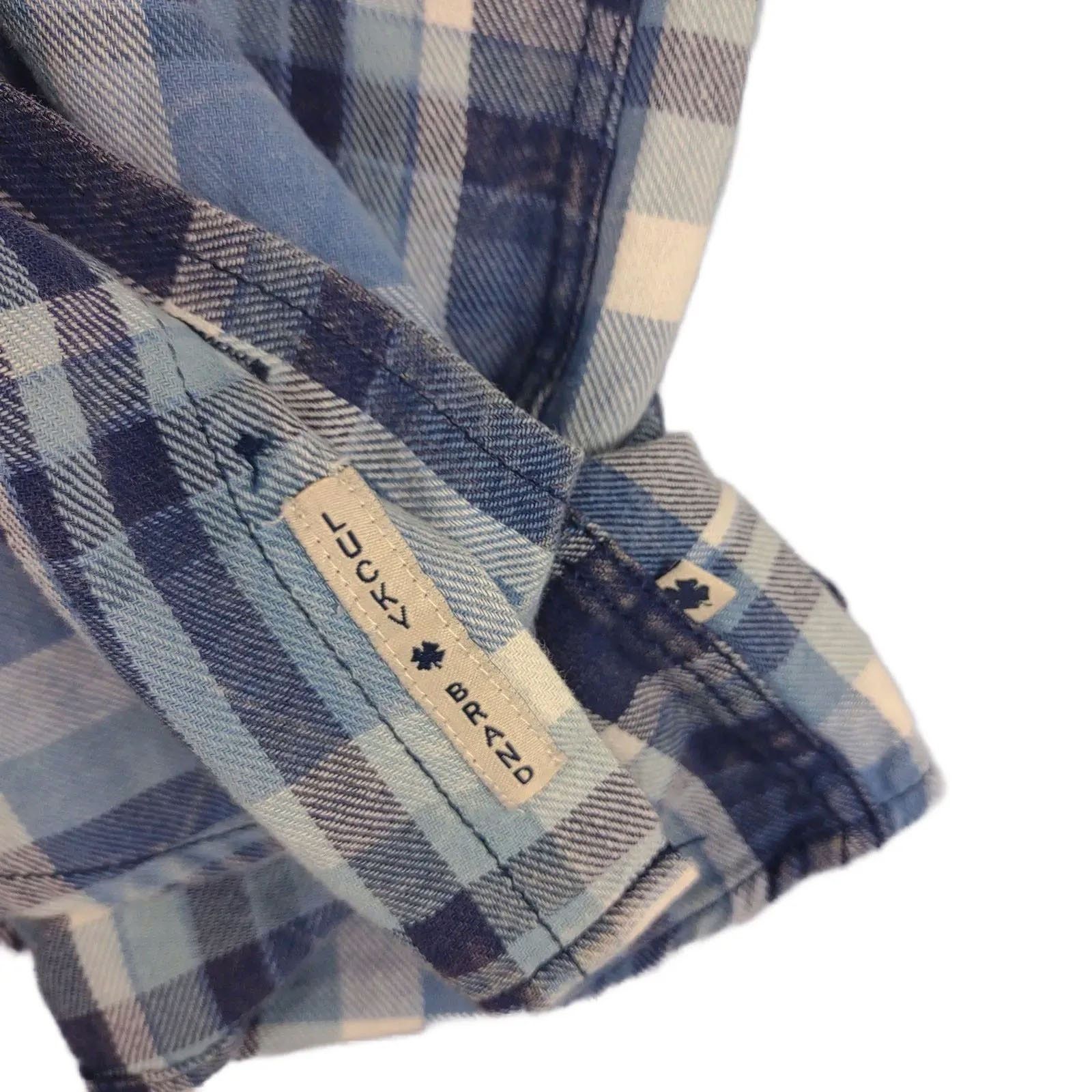 Lucky Brand NWT Lucky Brand Men's Flannel Rockabilly Short Sleeve Shirt Size US L / EU 52-54 / 3 - 6 Thumbnail