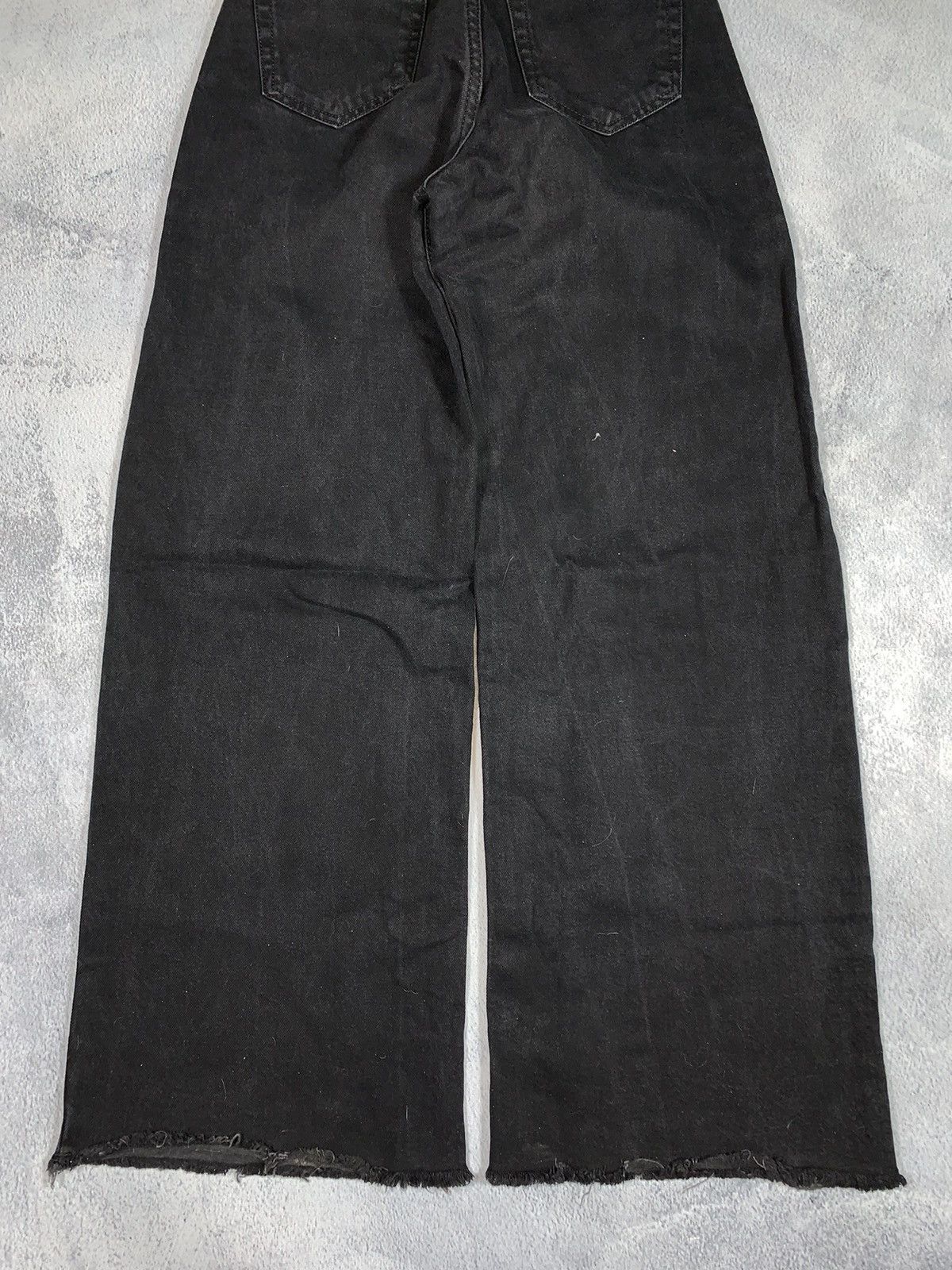 Japanese Brand × Vintage Vintage Y2K Japanese wide flared denim pants streetwear 26 Size 26" / US 2 / IT 38 - 6 Thumbnail