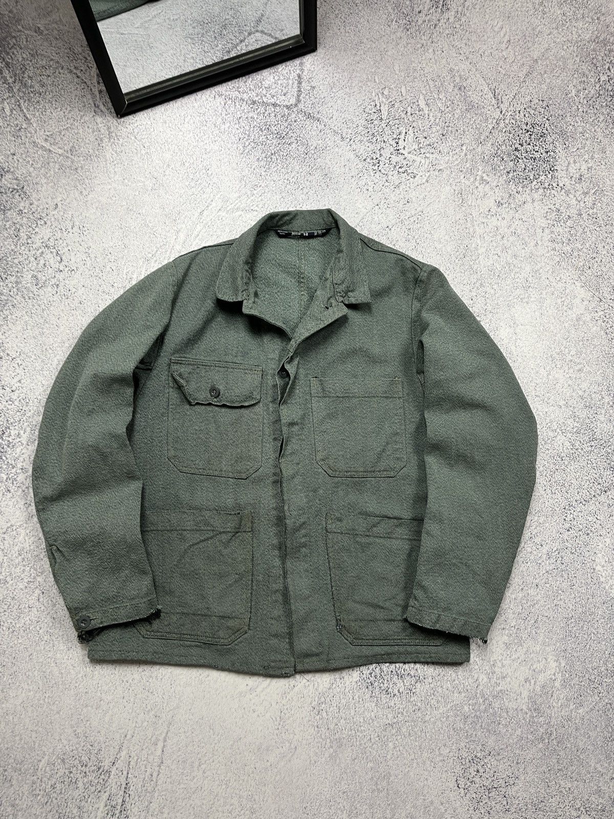 Vintage 90’s 80’s Sanfor Work Jacket Distressed Rare