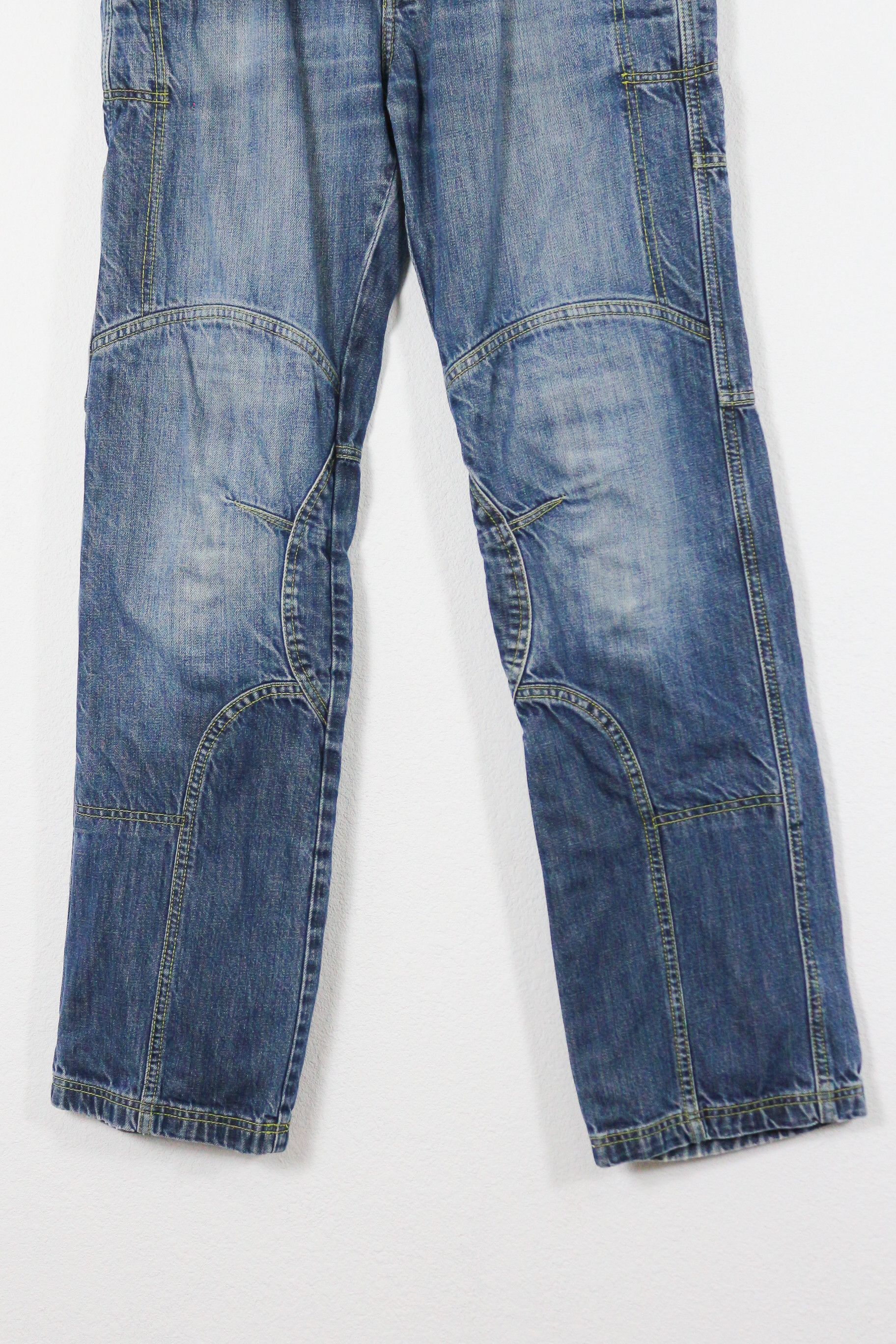 Japanese Brand Vintage POLO Motorrad Racing Moto Jeans Denim Pants Y2K Size US 32 / EU 48 - 3 Thumbnail