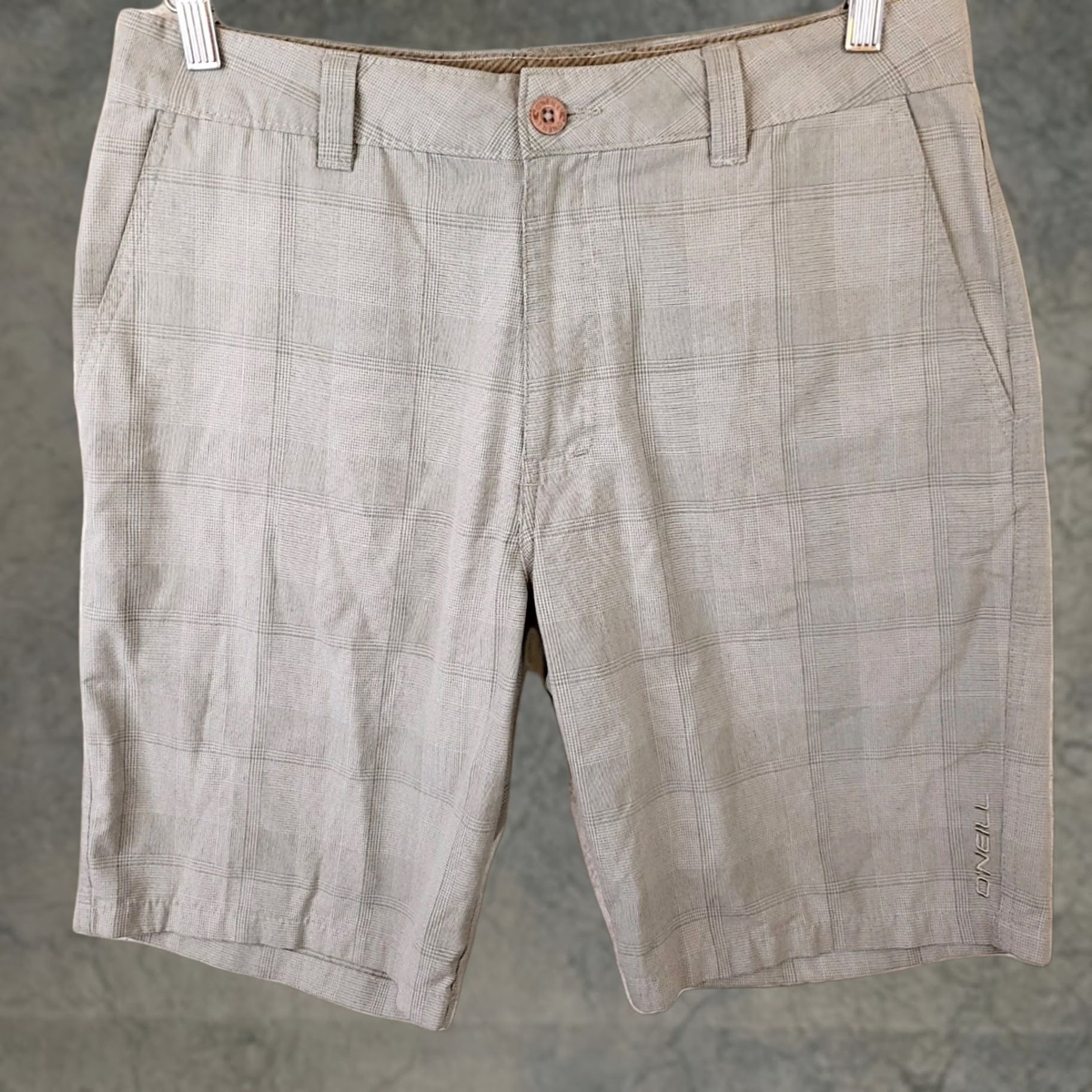 O'Neill EUC Oneill Plaid Shorts Mens 32 Chino Polyester/Viscose Sale Size US 32 / EU 48 - 1 Thumbnail