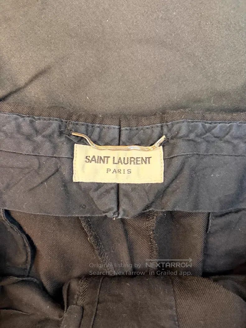 Saint Laurent Paris Saint Laurent Paris Black Wool Trousers i Size US 38 / EU 54 - 3 Thumbnail