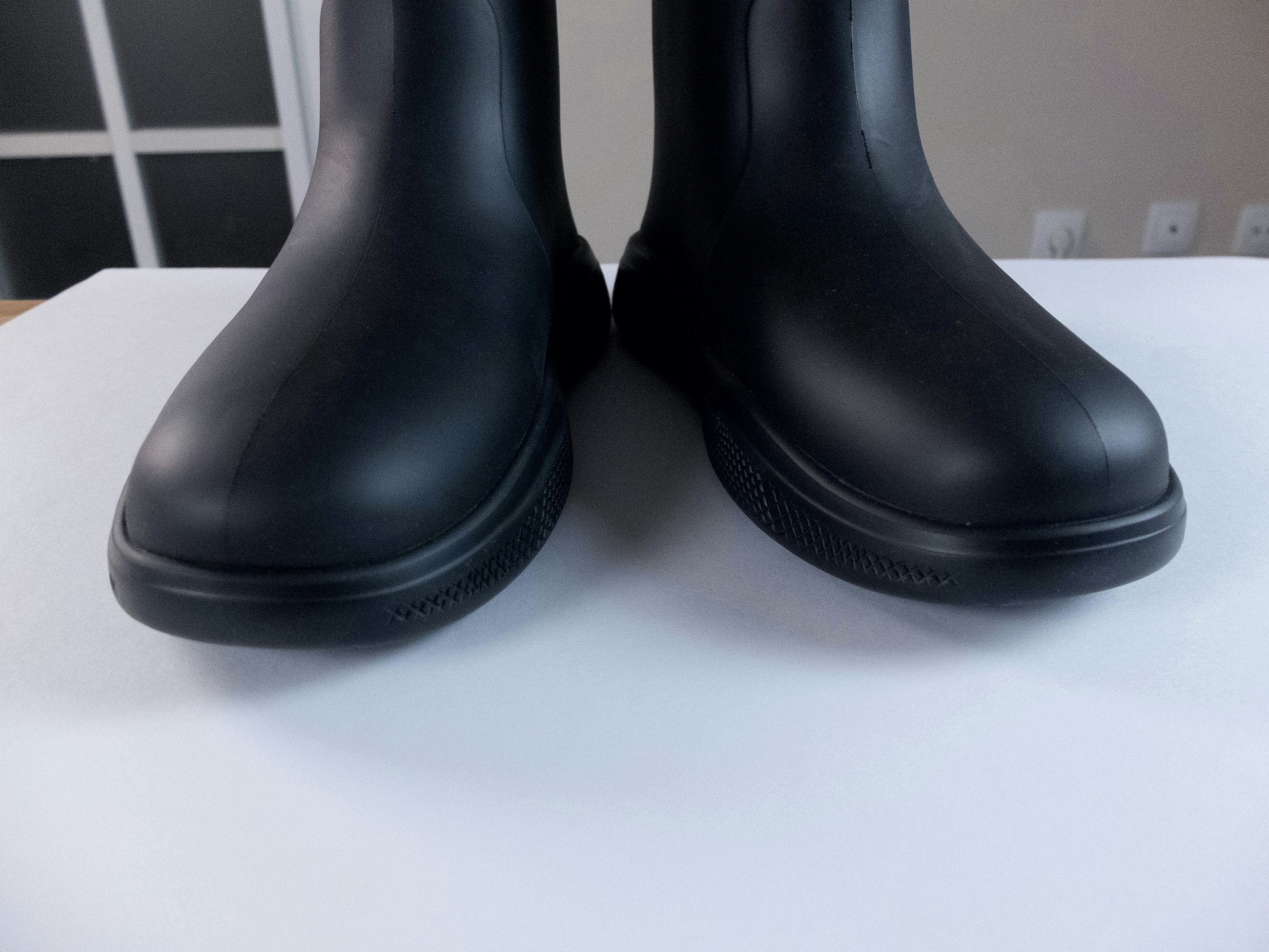Prada PRADA Mellow black triangle logo rubber rain boots 12 45 Size US 12 / EU 45 - 5 Thumbnail