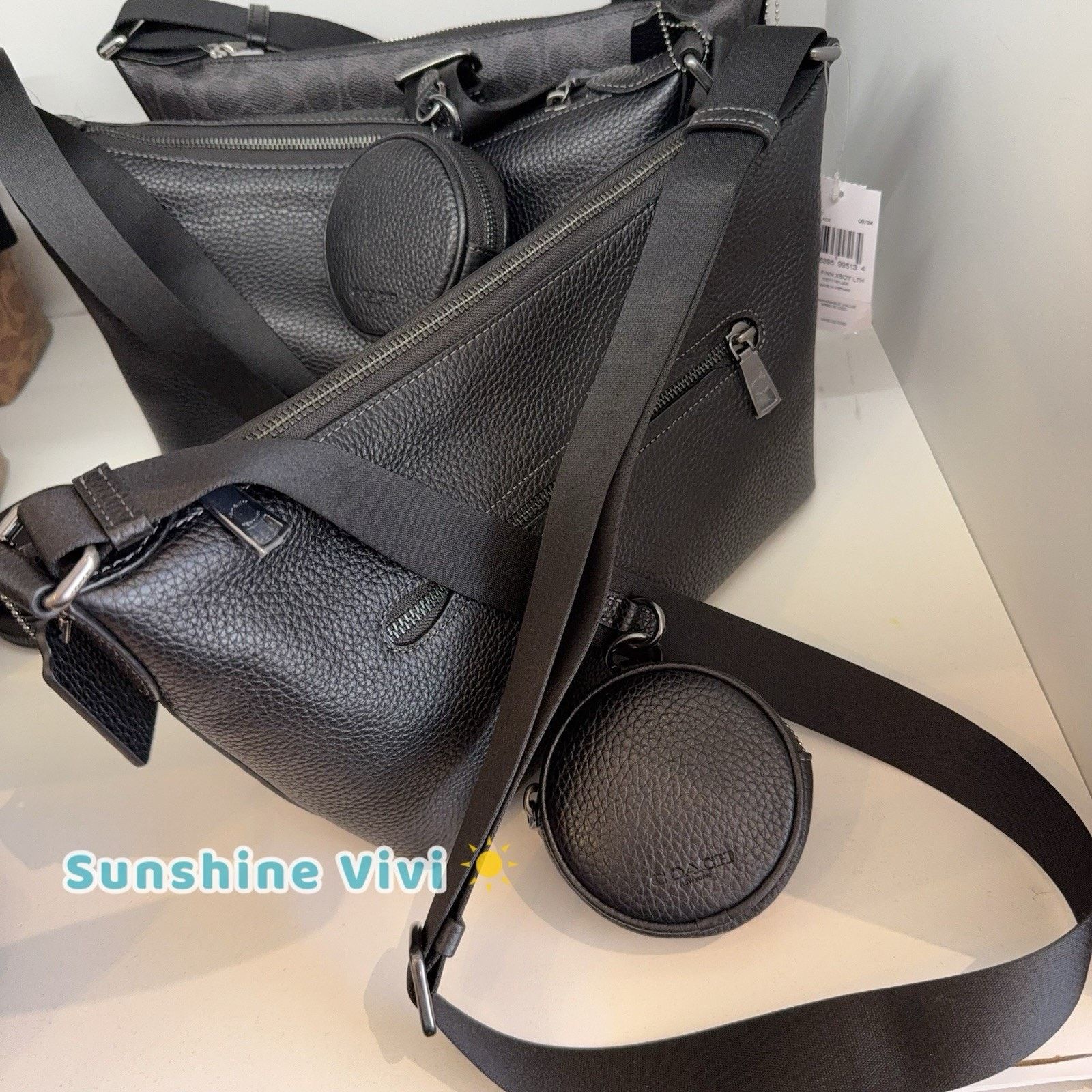 Coach NWT Coach men Small Finn Crossbody Bag Pouch CCG20 Black Size ONE SIZE - 6 Thumbnail