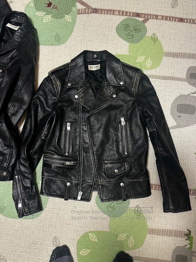 Saint Laurent Paris Saint Laurent Paris Motorcycle leather jacket Size US S / EU 44-46 / 1 - 1 Thumbnail
