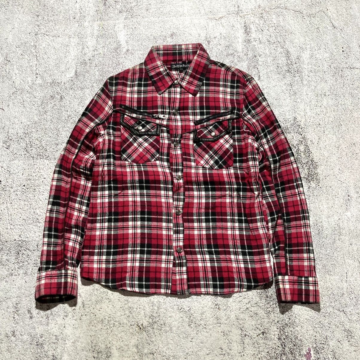 In The Attic 2000s In The Attic Plaid Flanel Button Shirt Punk Lgb Style Size US M / EU 48-50 / 2 - 1 Thumbnail