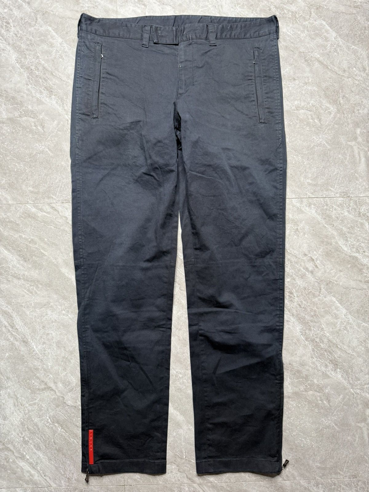 Prada Prada Red Tab Utility Trouser “elastic cotton material” Size US 31 - 1 Thumbnail
