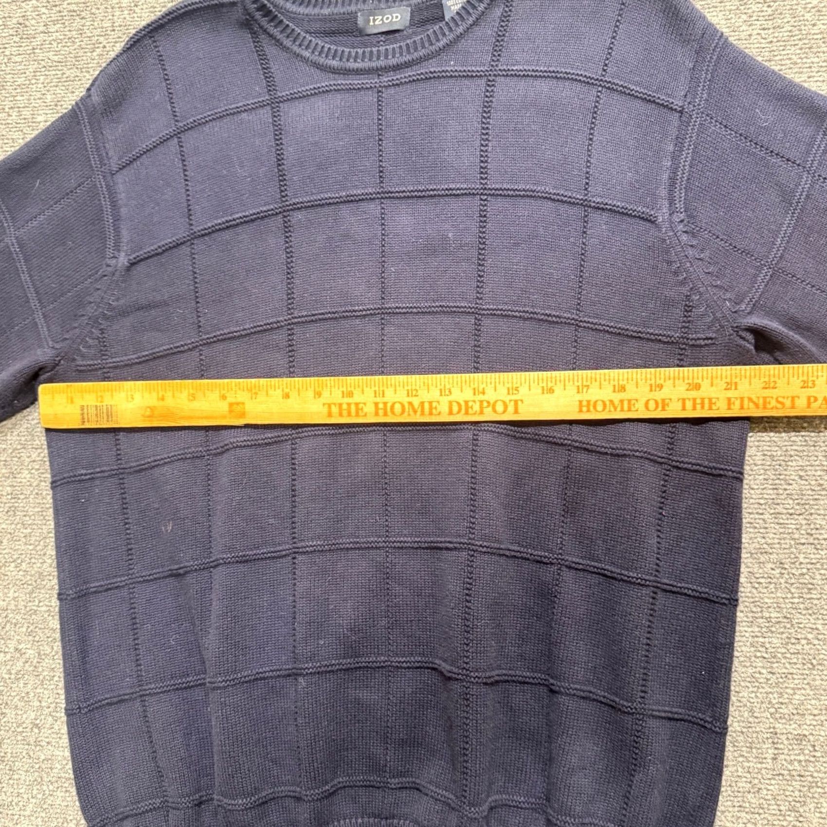 Izod IZOD Pullover Sweater Men Large Blue Geometric Cotton Knitted Casual L Regular Size US L / EU 52-54 / 3 - 6 Thumbnail