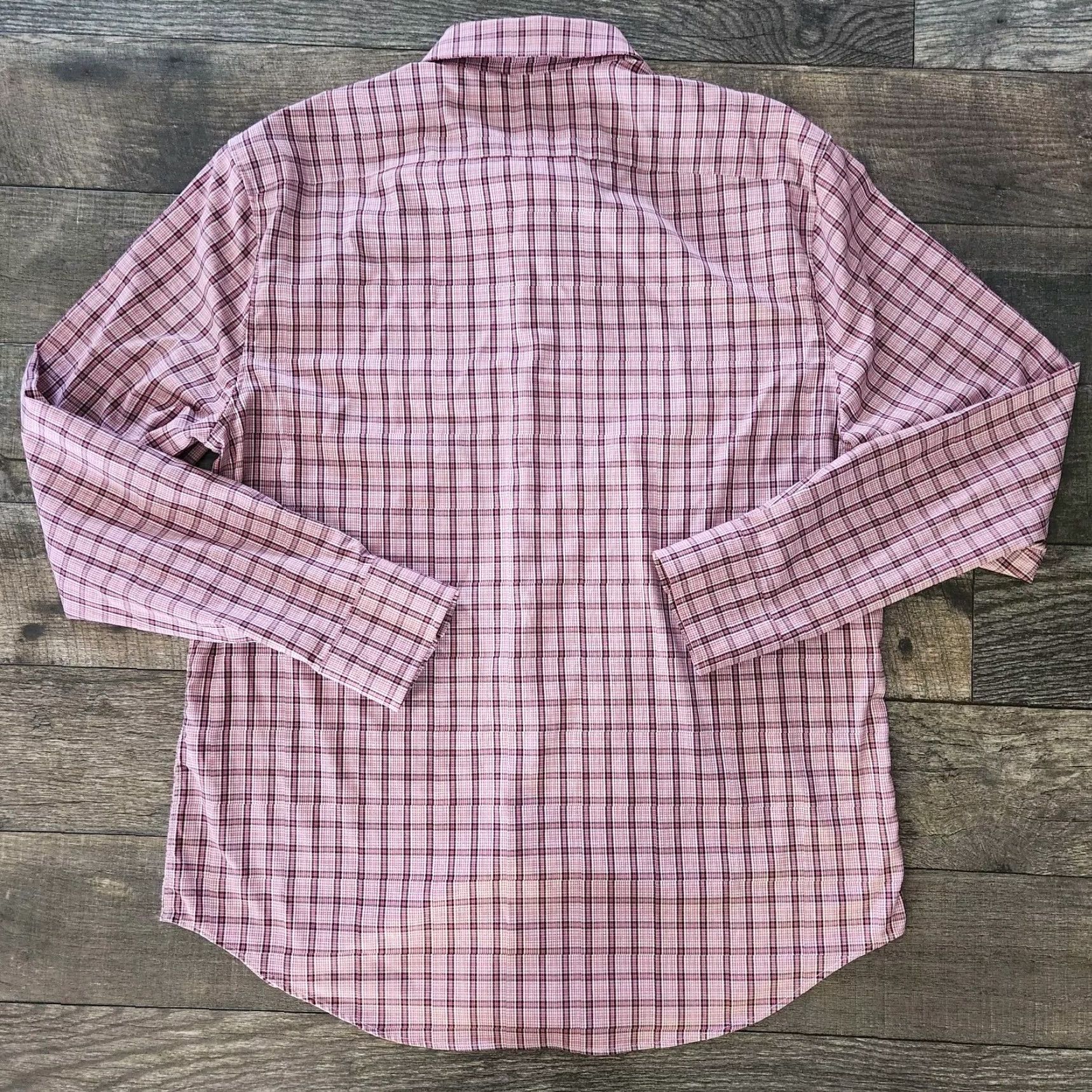 Bonobos Bonobos Stretch Button-Down Shirt Plaid Stripe Long Sleeve Mens L Multicolor Standard Fit Button-Up Men’s L Size US L / EU 52-54 / 3 - 4 Thumbnail