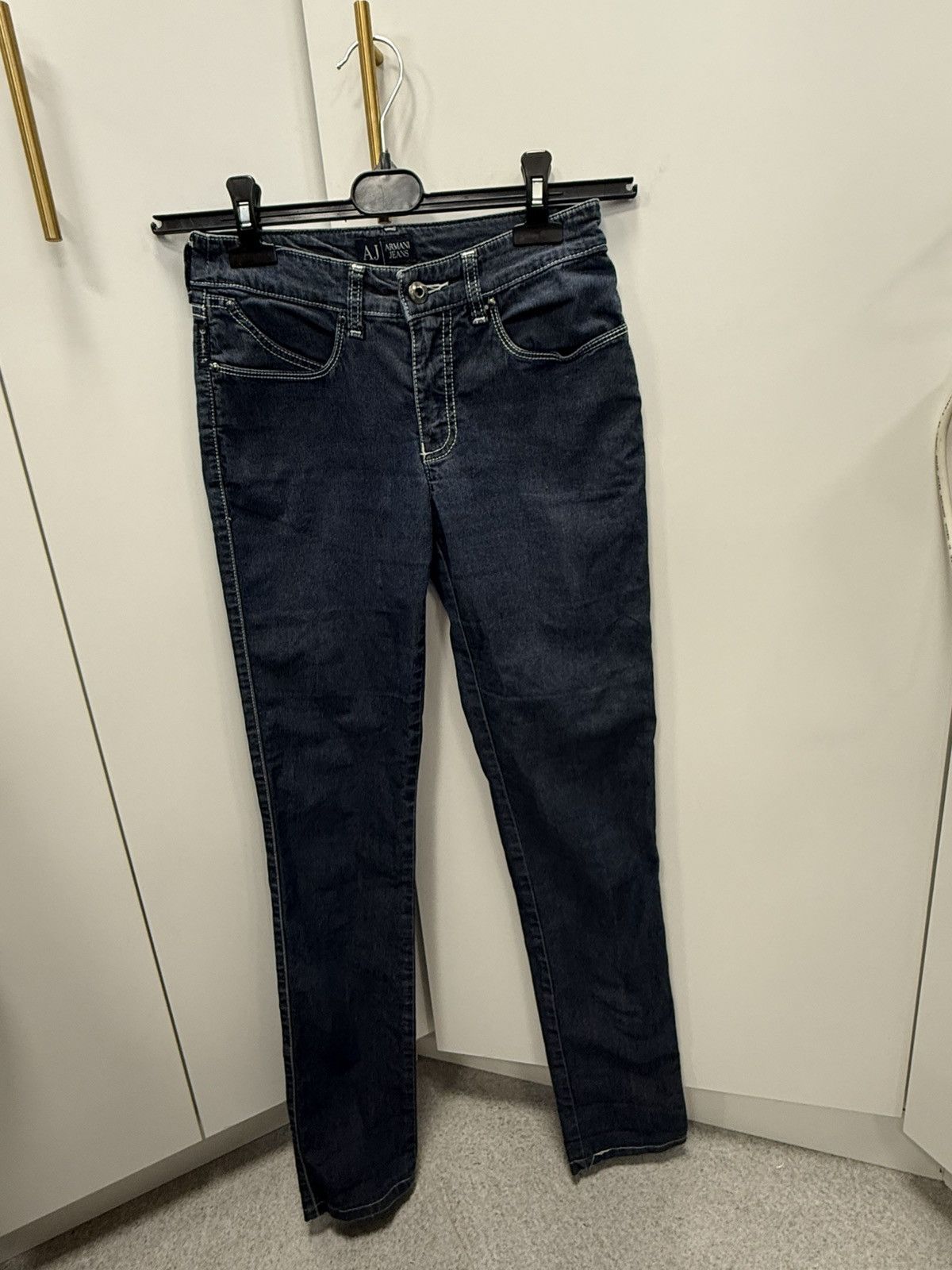 Armani Armani Jeans Dark Wash Slim Jeans Size 25" / US 0 / IT 36 - 1 Thumbnail