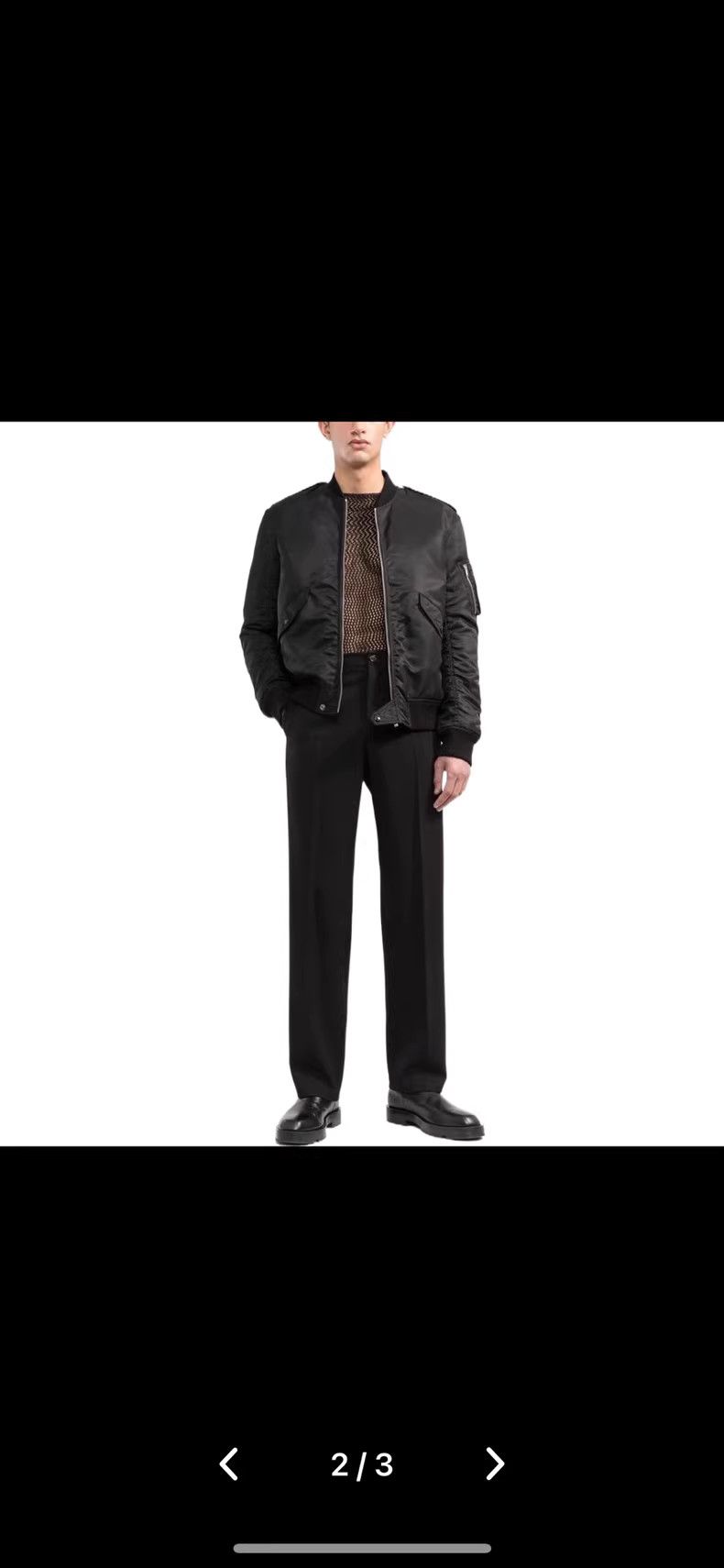 Yves Saint Laurent Saint Laurent Black Flight Bomber Jacket Size 50 Size US M / EU 48-50 / 2 - 7 Thumbnail