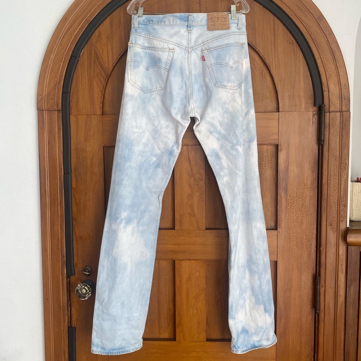 Levi's × Vintage 501s Vintage 80’s Levi’s light denim distressed jeans Size US 33 - 2 Thumbnail